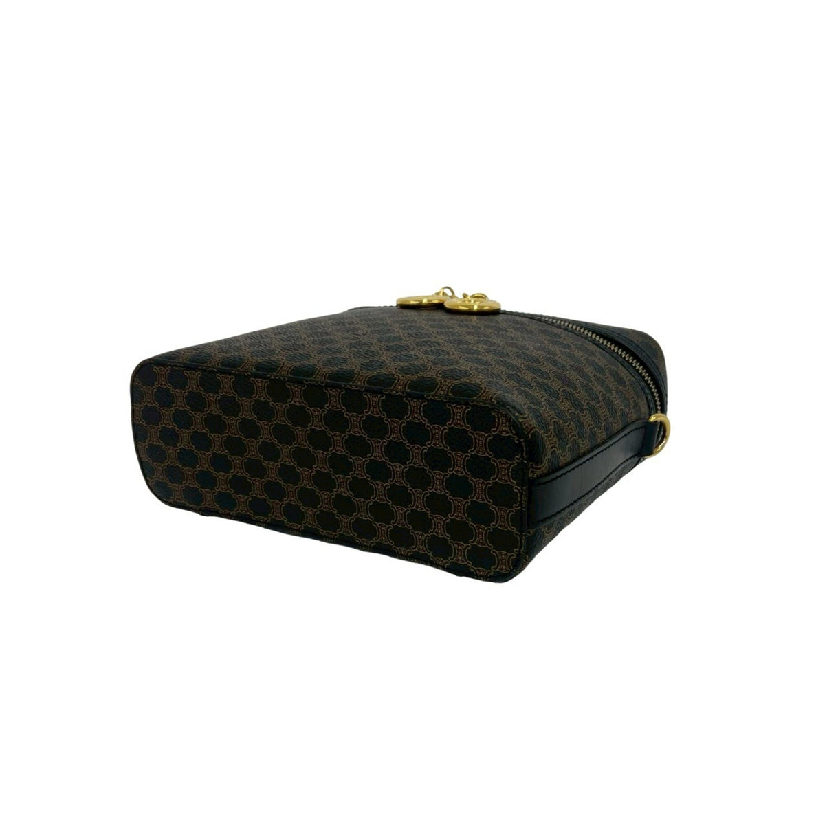 Celine Black Brown Leather Pvc Handbag Shoulder Bag (Pre-Owned)