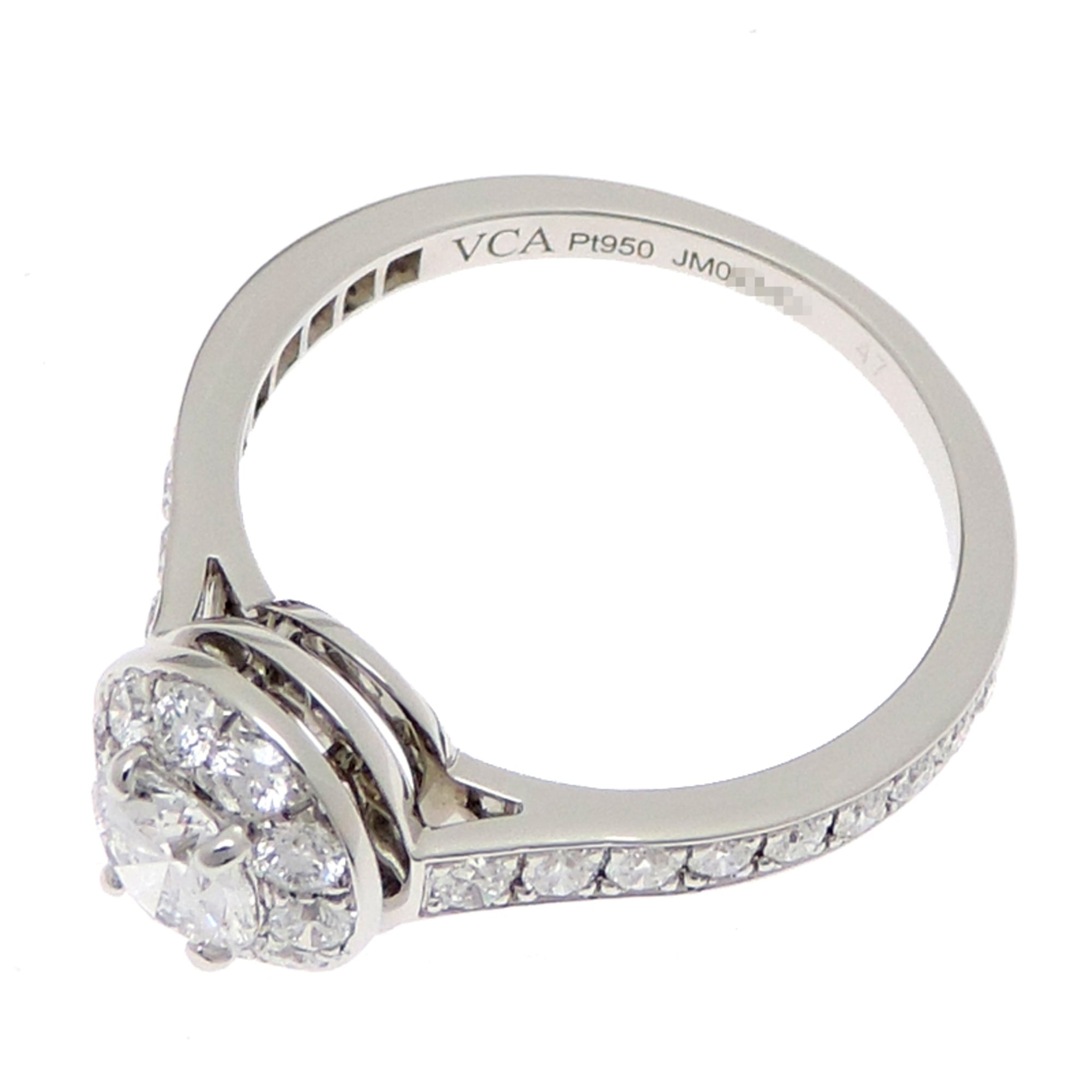 Van Cleef & Arpels Platinum 950 Band Ring (Pre-Owned)