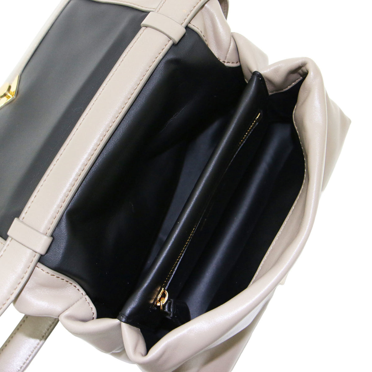 Marni Grayish Leather Pochette (Pre-Owned)
