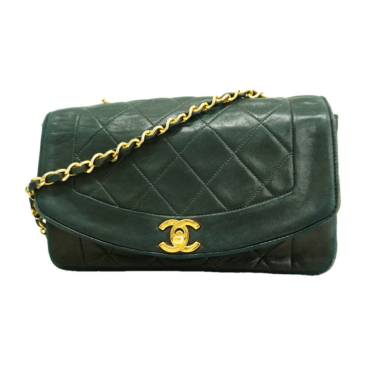Chanel Black Leather Shoulder Bag (Pre-Owned)