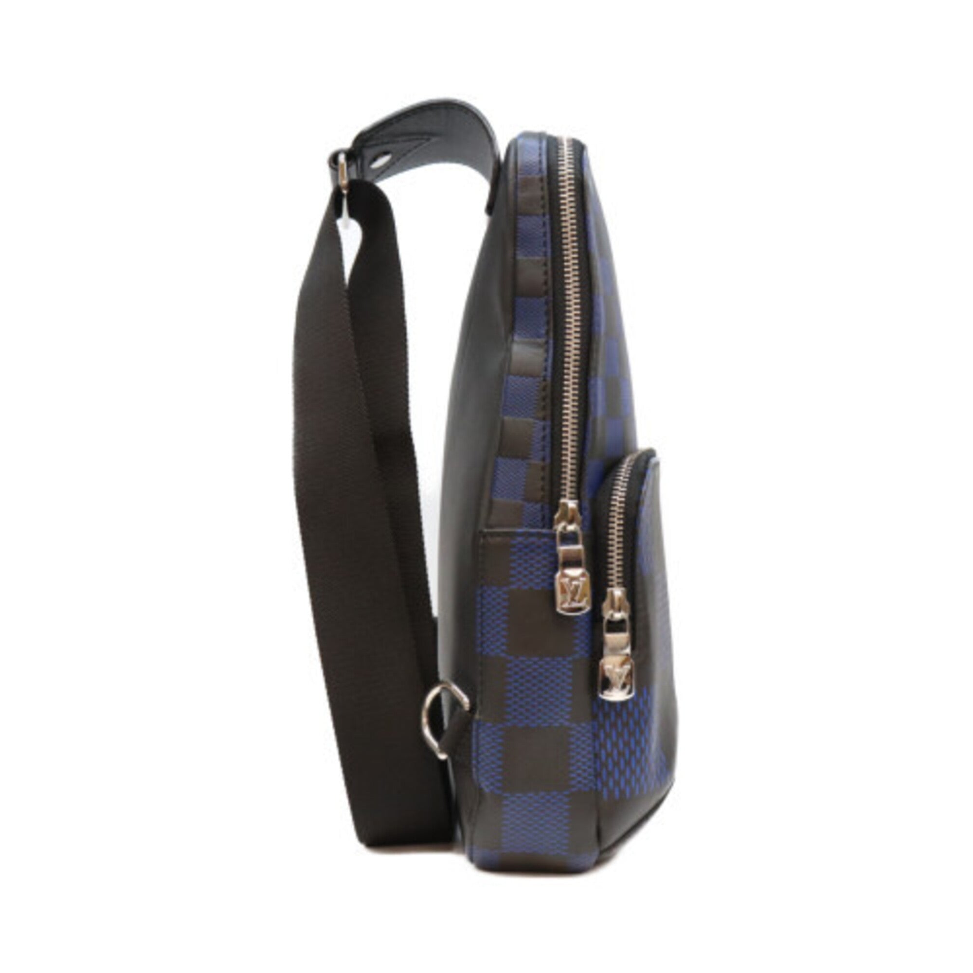 Louis Vuitton Black Blue Damier Infini Sling Bag (Pre-Owned)