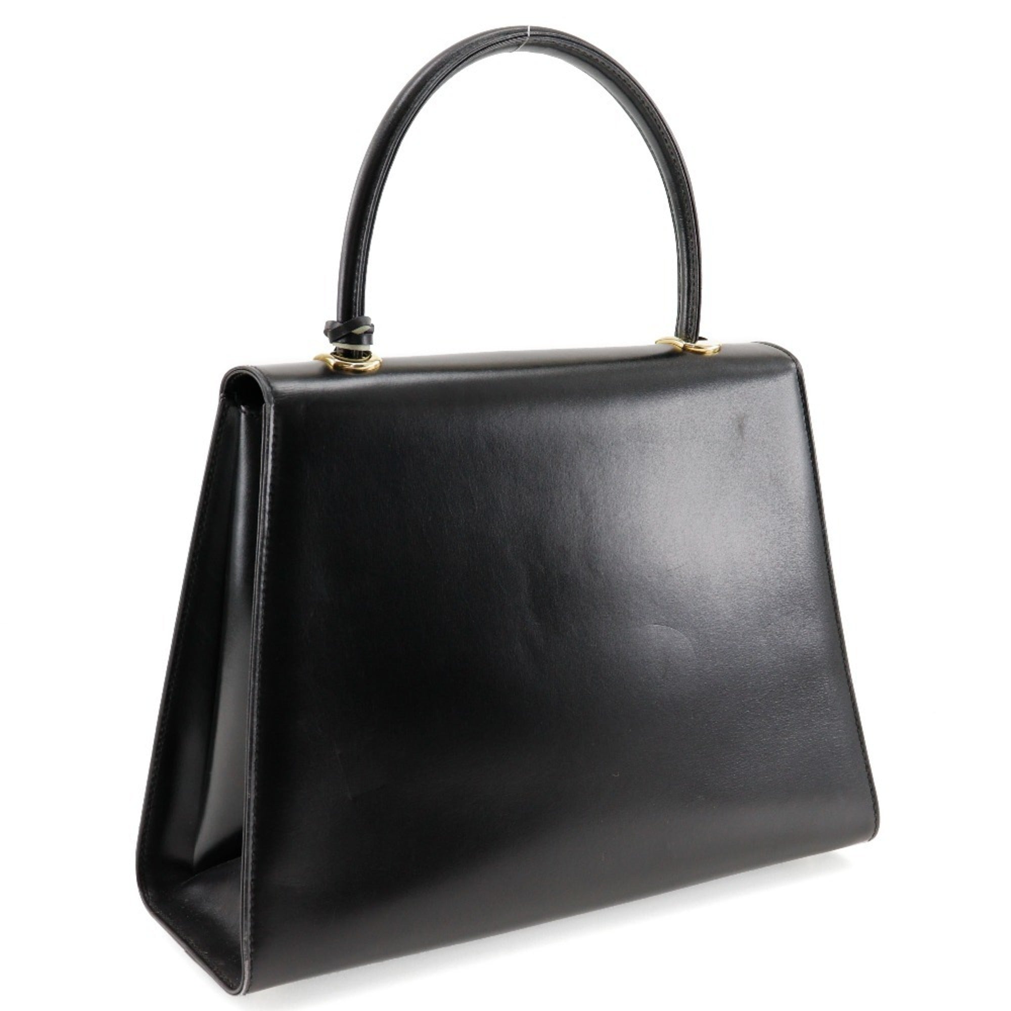 Bally Black Leather Handbag (Pre-Owned)
