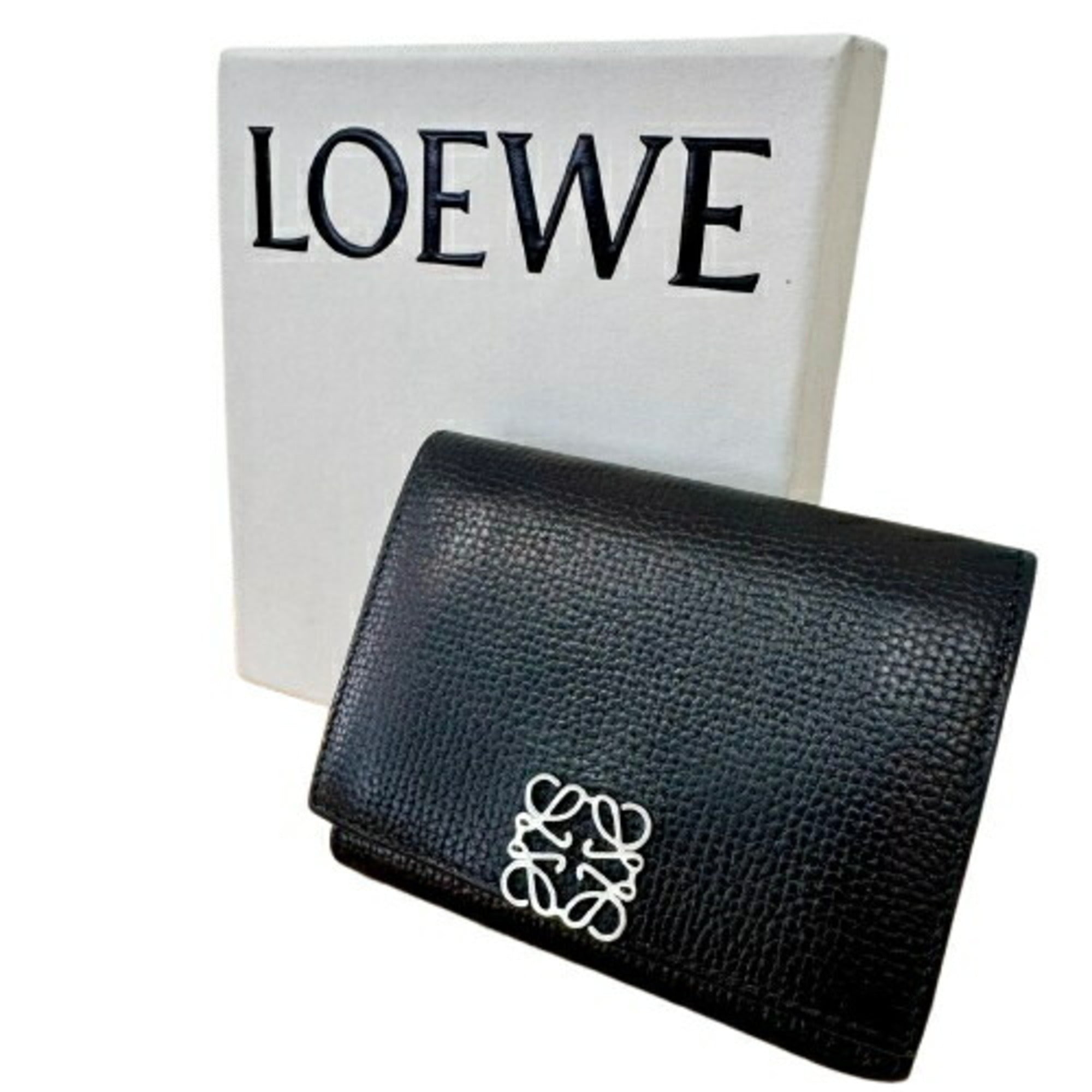 Loewe Black Leather Wallet (Tri-Fold) (Pre-Owned)