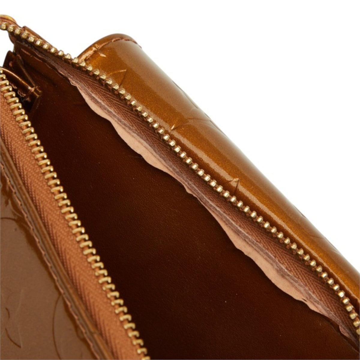 Louis Vuitton Bronze Brown Patent Leather Shoulder Bag (Pre-Owned)