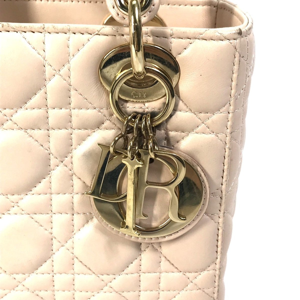 Christian Dior Beige Leather Handbag (Pre-Owned)