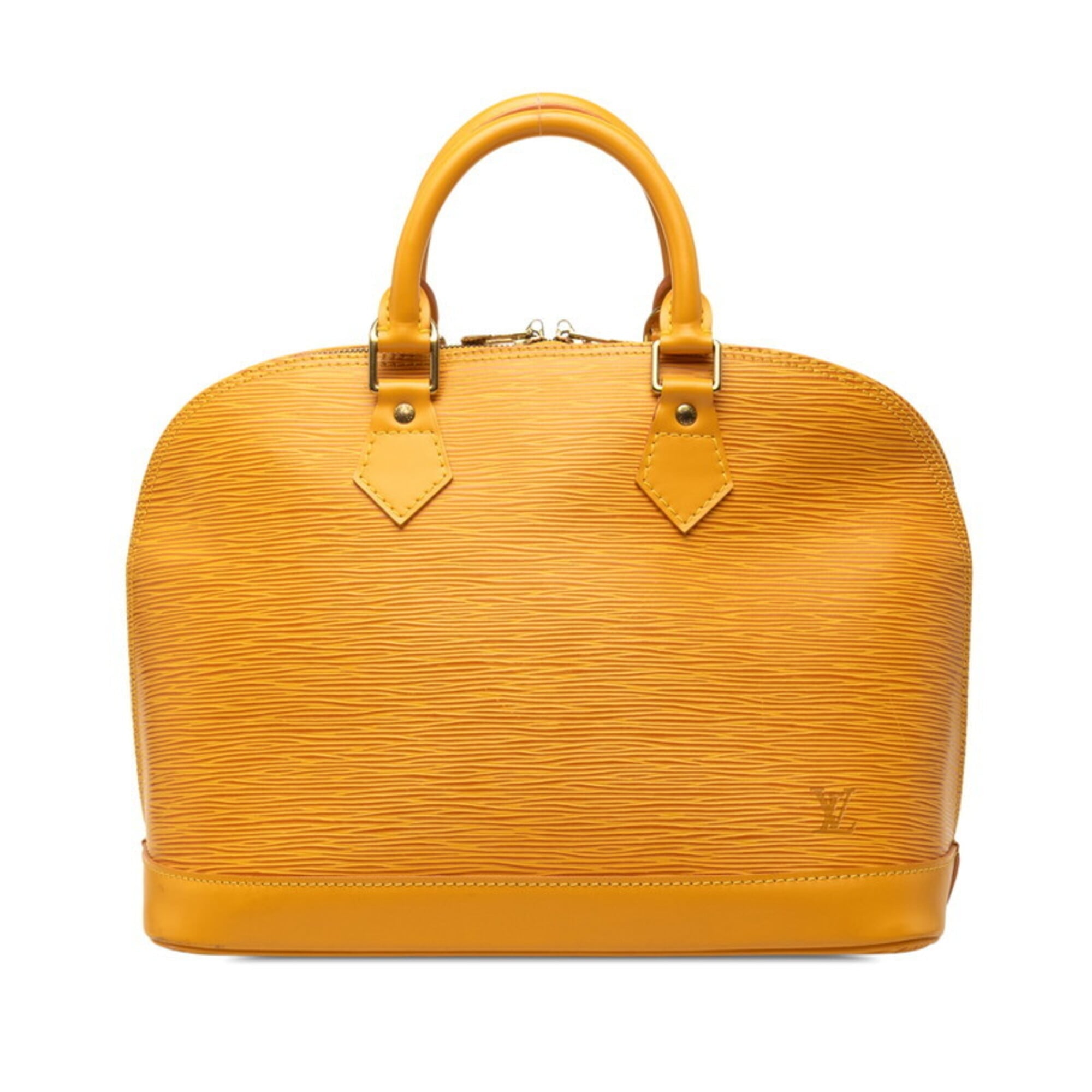 Louis Vuitton Yellow Leather Handbag (Pre-Owned)