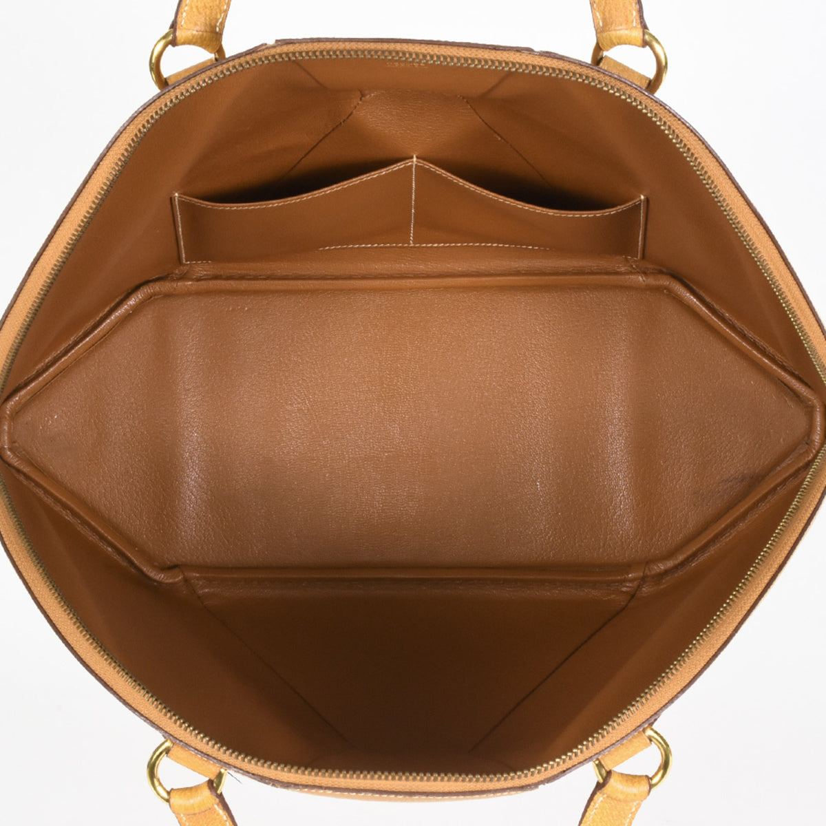 Hermes Natural Leather Handbag (Pre-Owned)