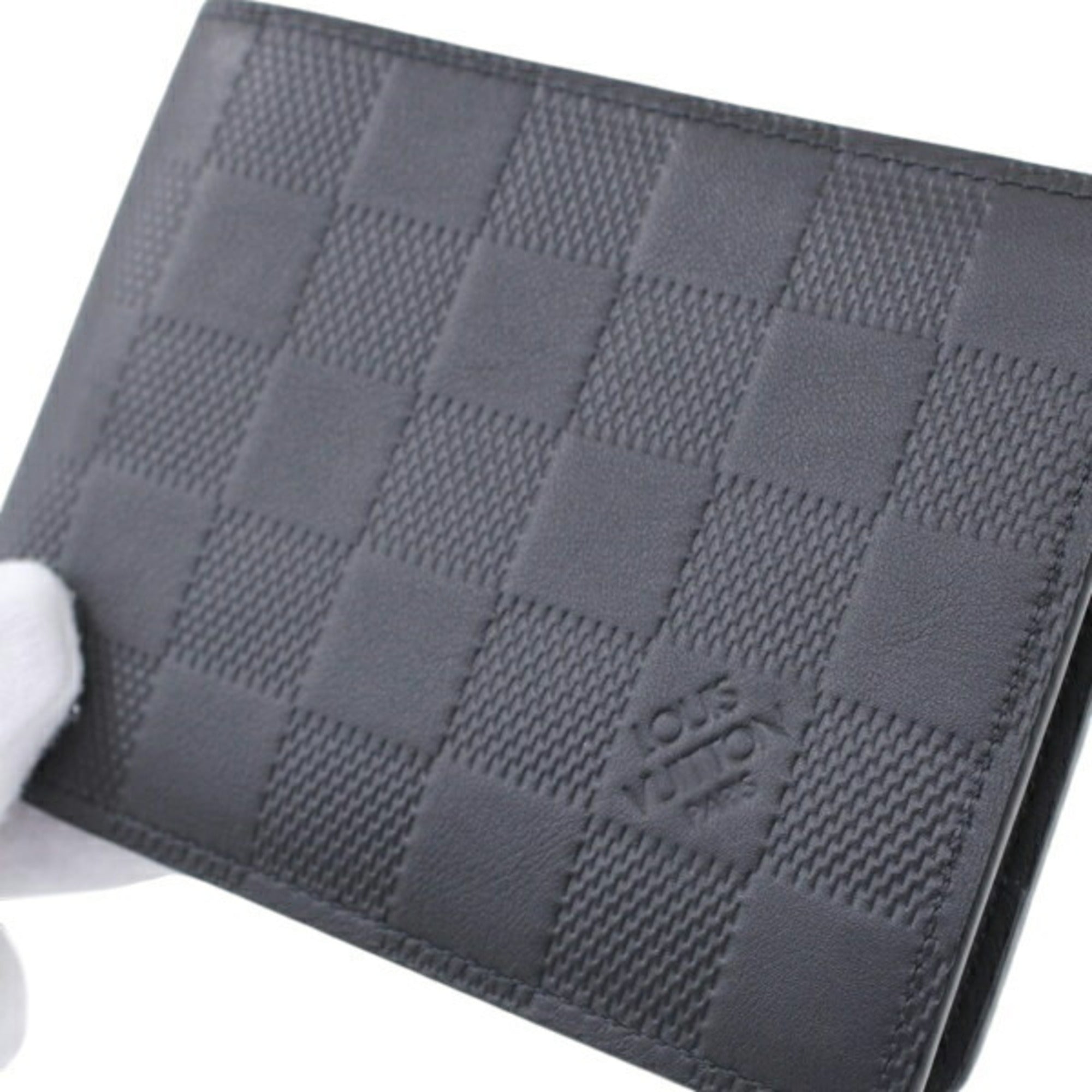 Louis Vuitton Black Infini Damier Infini Wallet (Bi-Fold) (Pre-Owned)