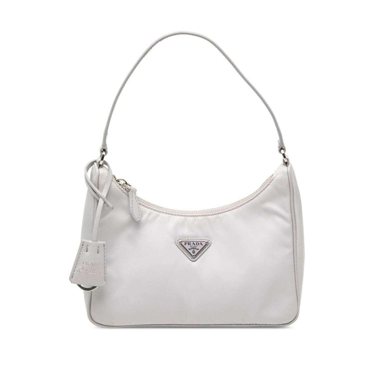Prada Light Purple Nylon Leather Shoulder Bag (Pre-Owned)
