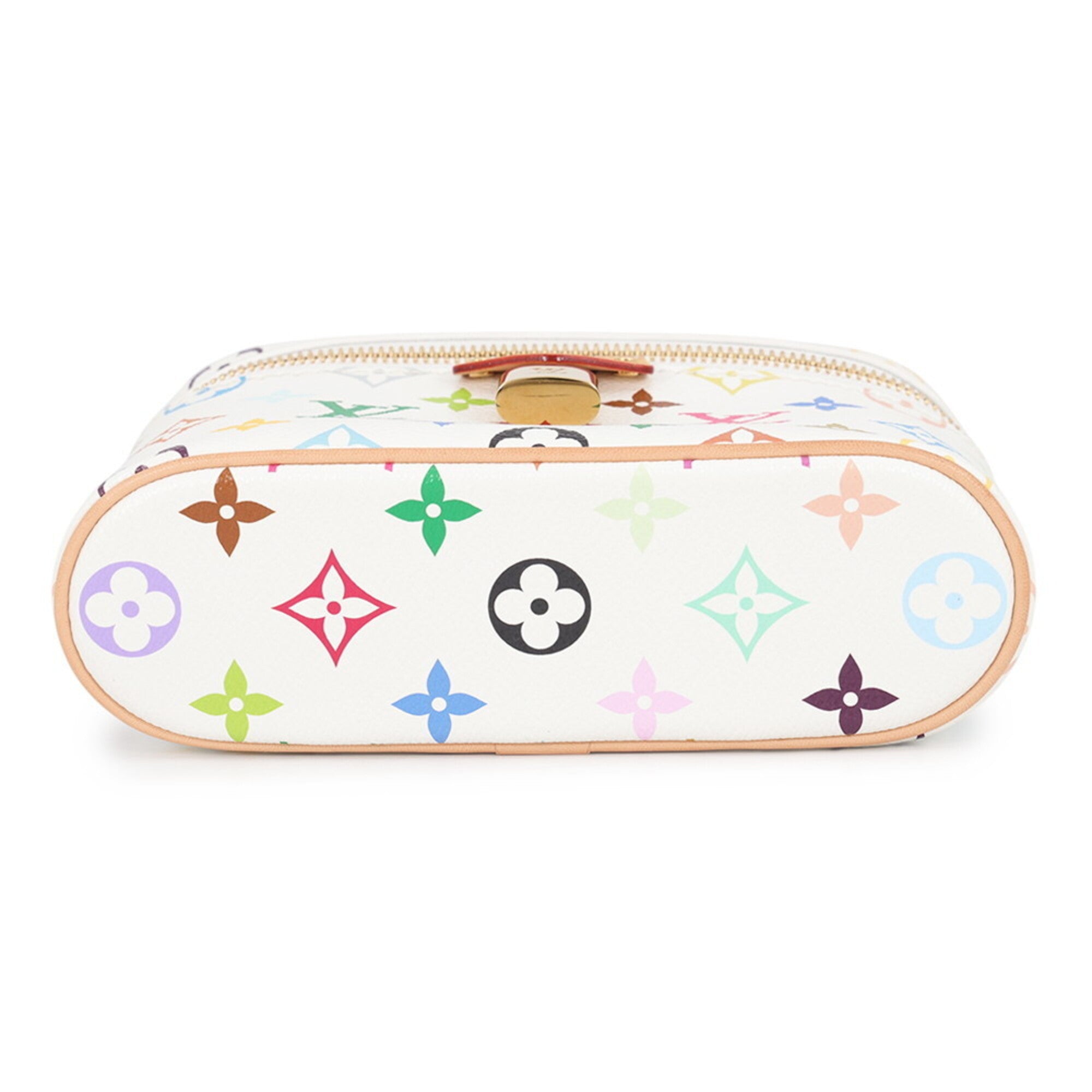 Louis Vuitton Multi-Color White Monogram Multicolore Handbag Pouch (Pre-Owned)