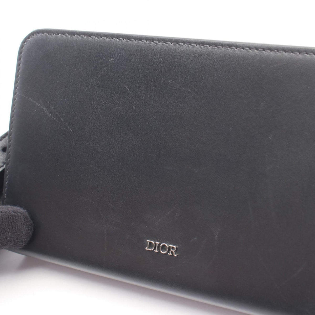 Christian Dior Black Leather Handbag Shoulder Bag (Pre-Owned)