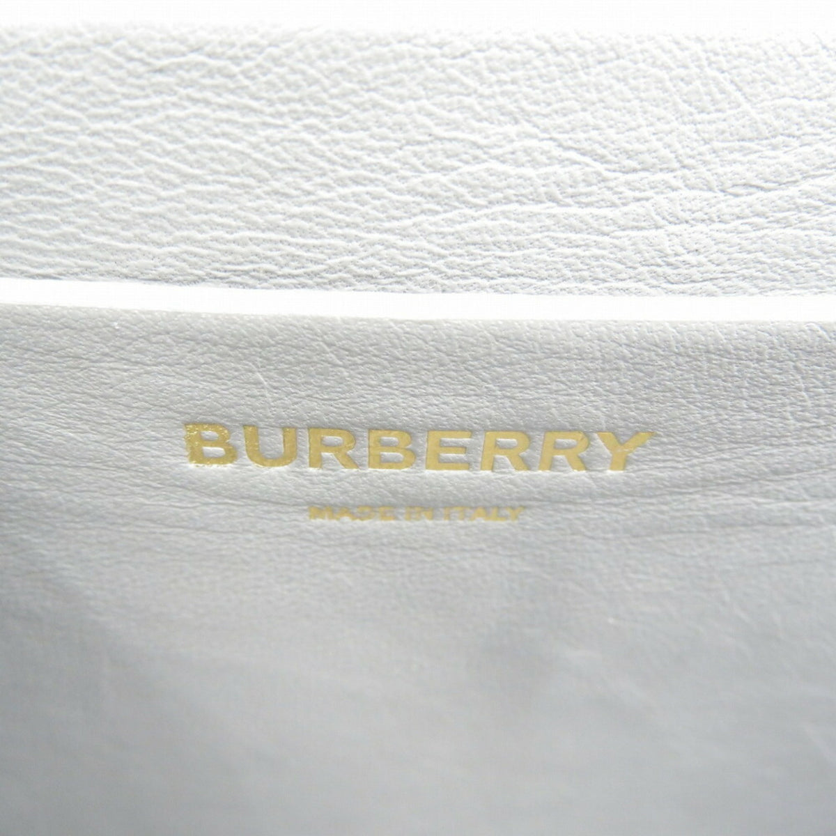 Burberry Gray Leather Shoulder Bag (Pre-Owned)