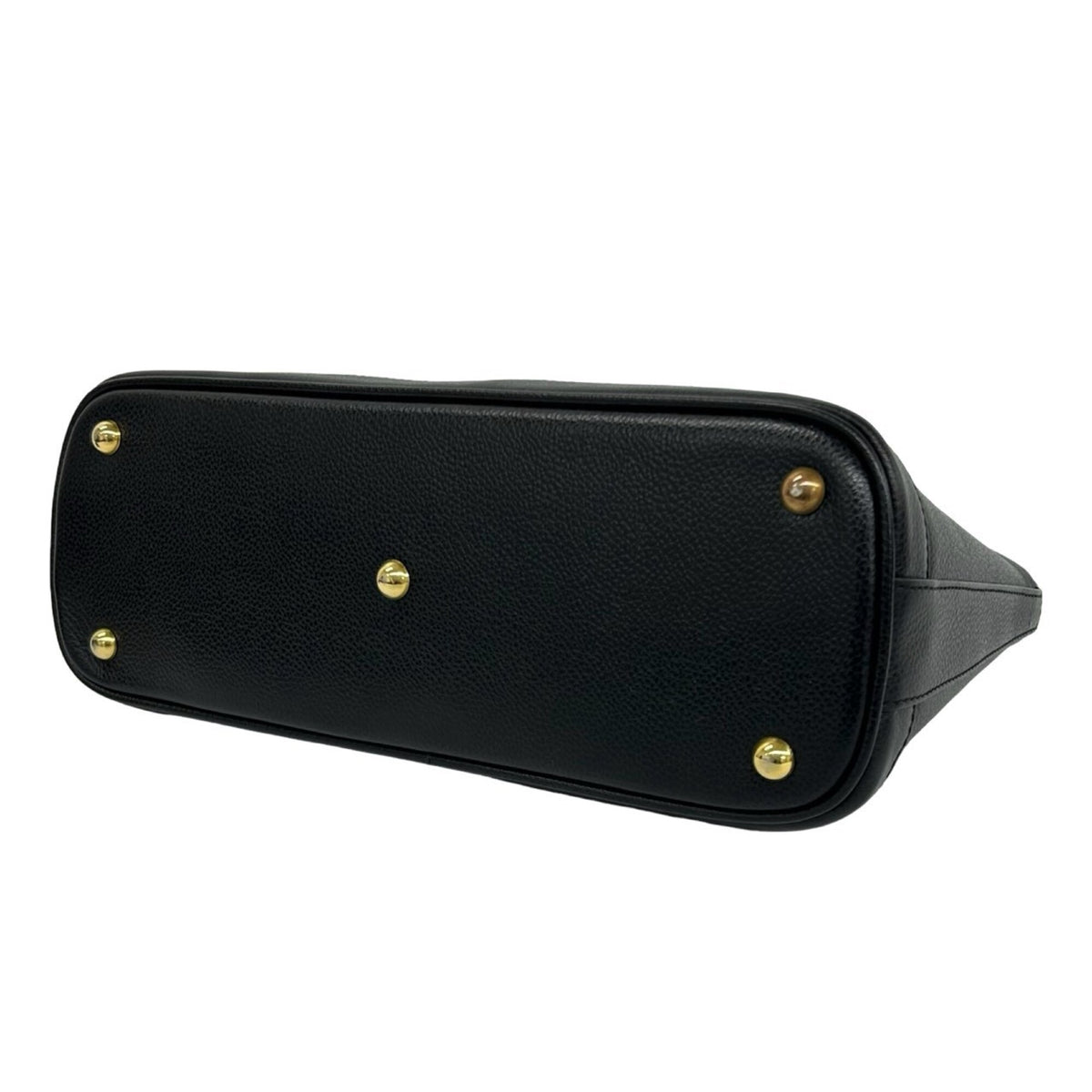 Burberry Black Leather Handbag Shoulder Bag (Pre-Owned)
