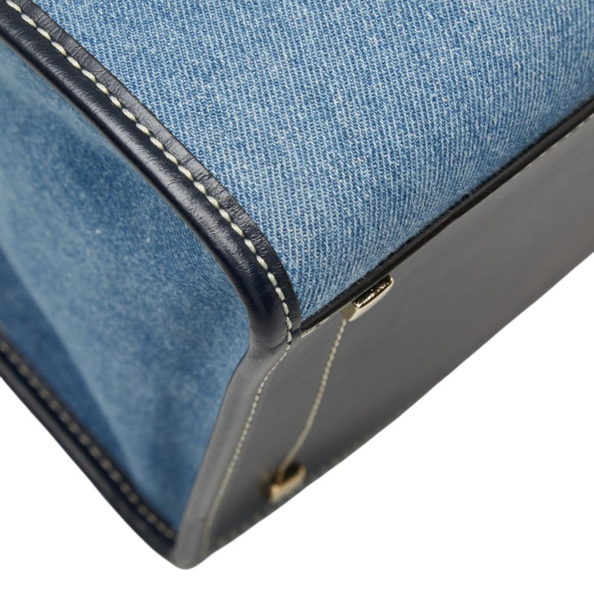 Jimmy Choo Blue Denim Handbag Tote Bag (Pre-Owned)