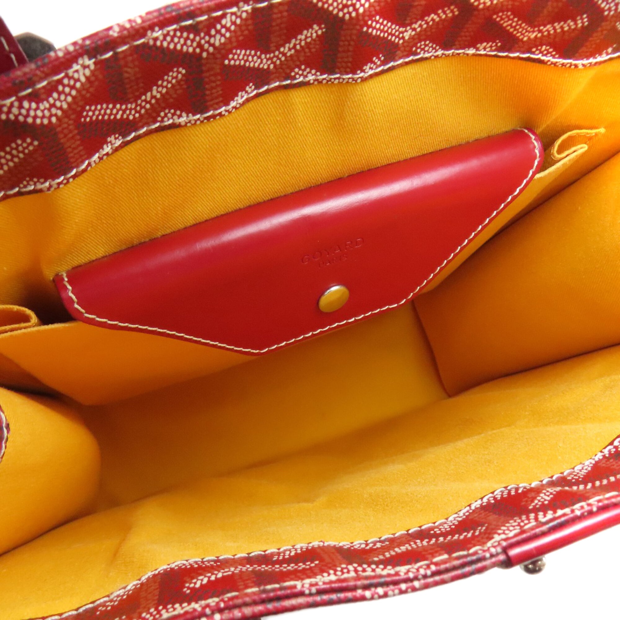 Goyard Red Color Coated Canvas Tote Bag (Pre-Owned)