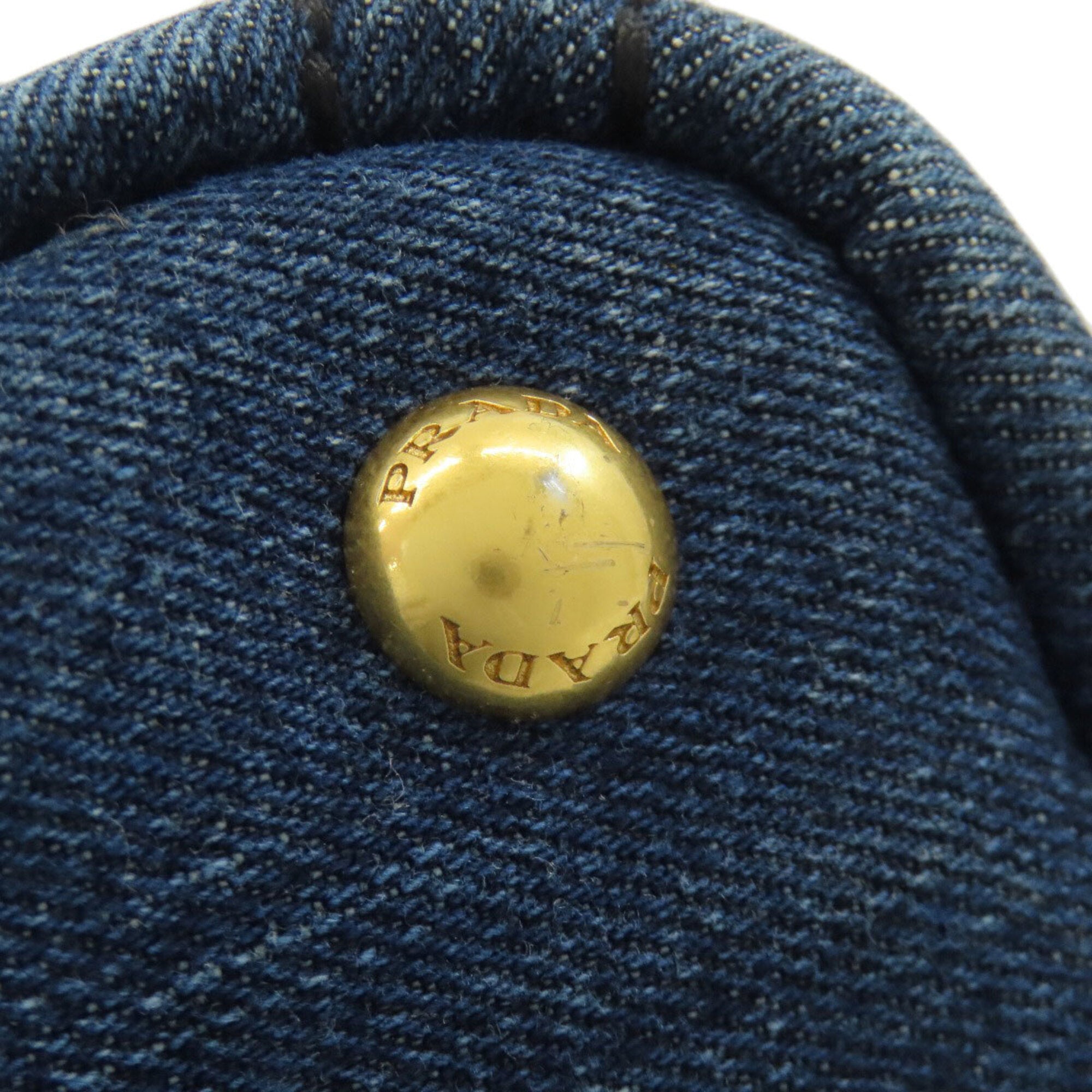 Prada Brown Denim Tote Bag (Pre-Owned)