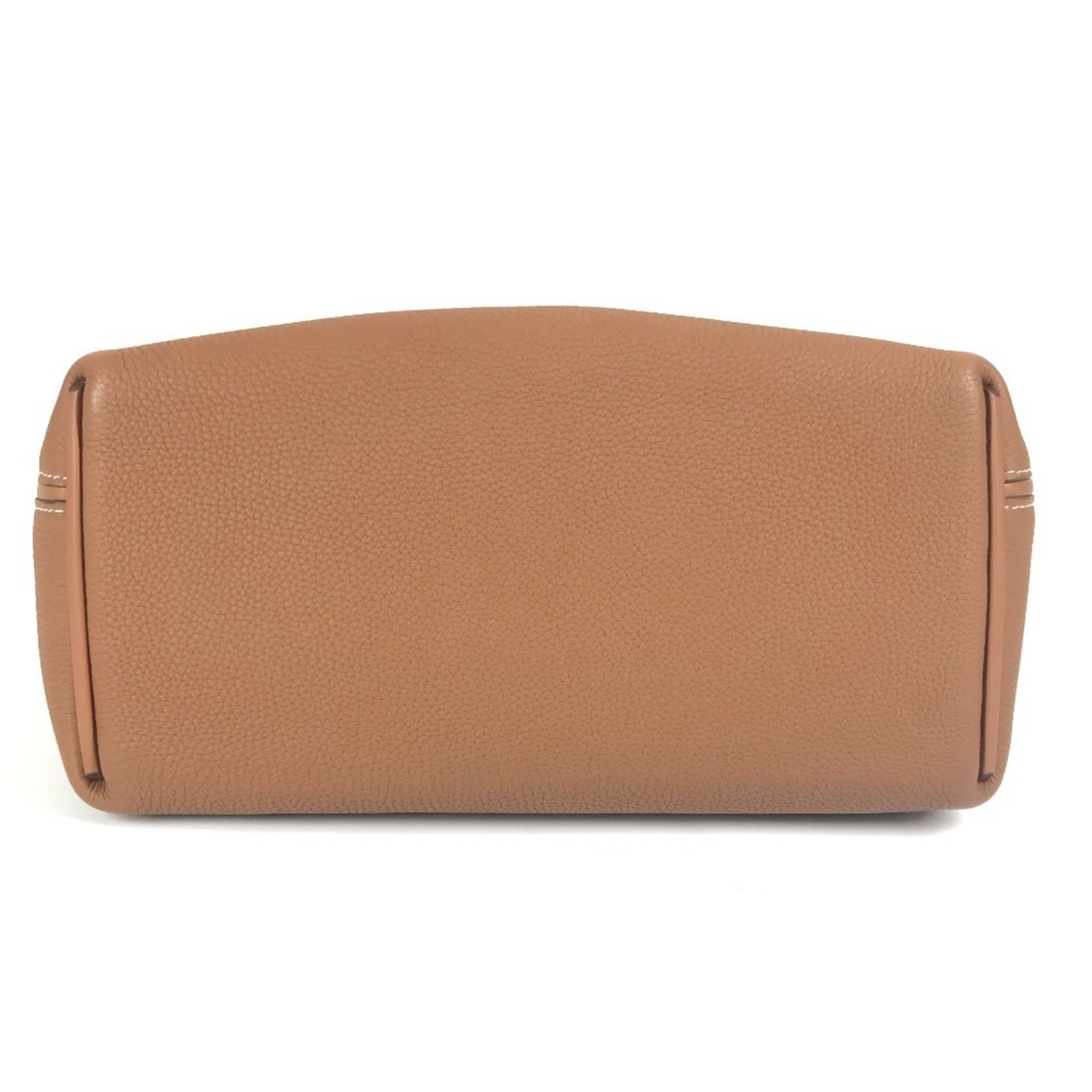 Hermes Gold Togo Leather Handbag Shoulder Bag (Pre-Owned)