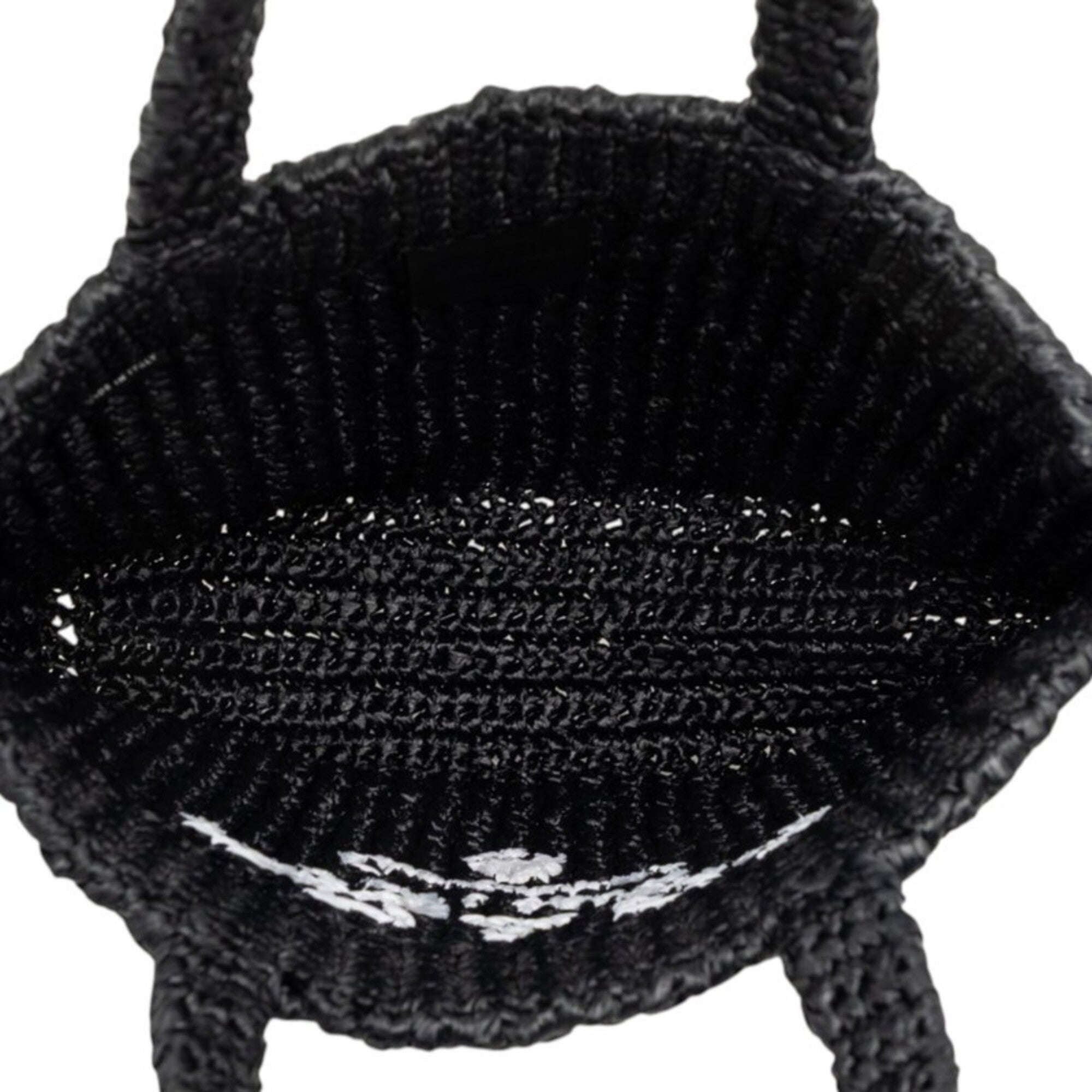 Prada Black Viscose Handbag Tote Bag (Pre-Owned)
