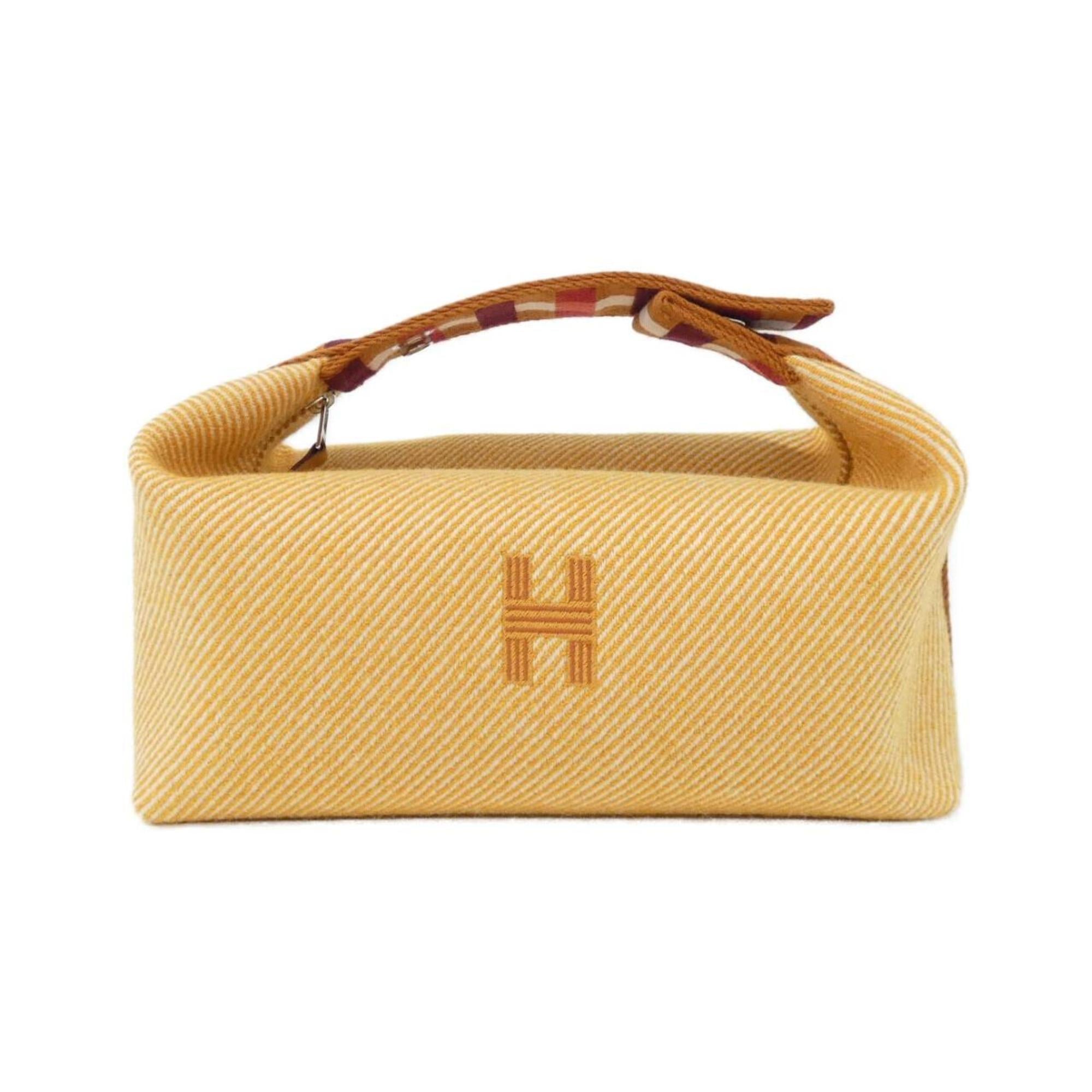 Hermes Fauve Wool Handbag Pouch (Pre-Owned)