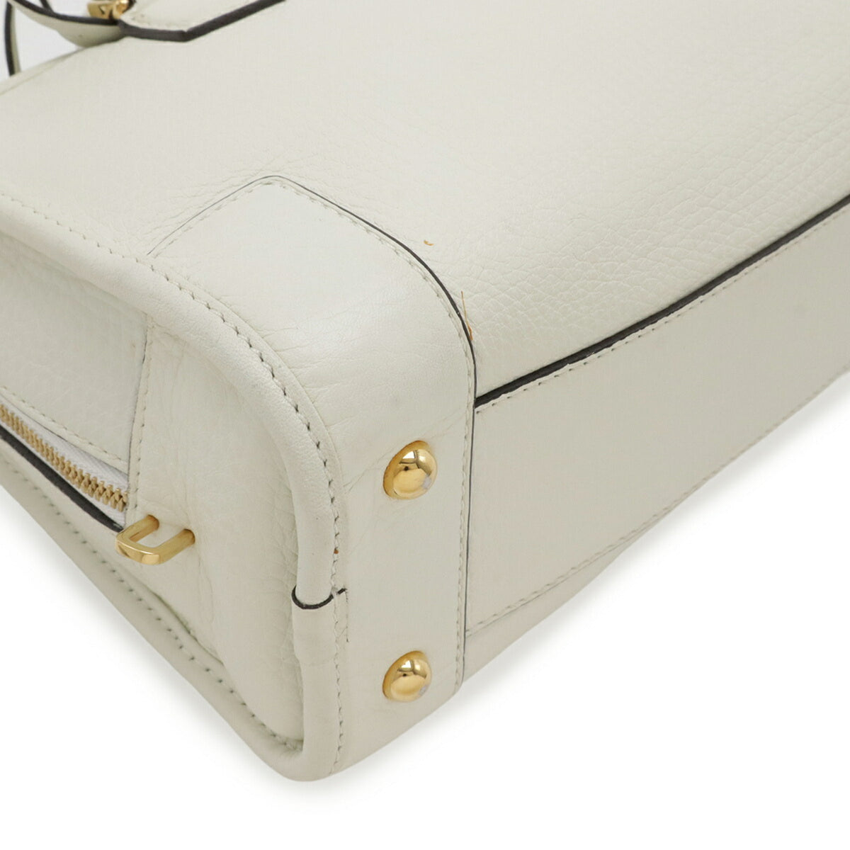 Loewe Ivory Leather Handbag Shoulder Bag (Pre-Owned)