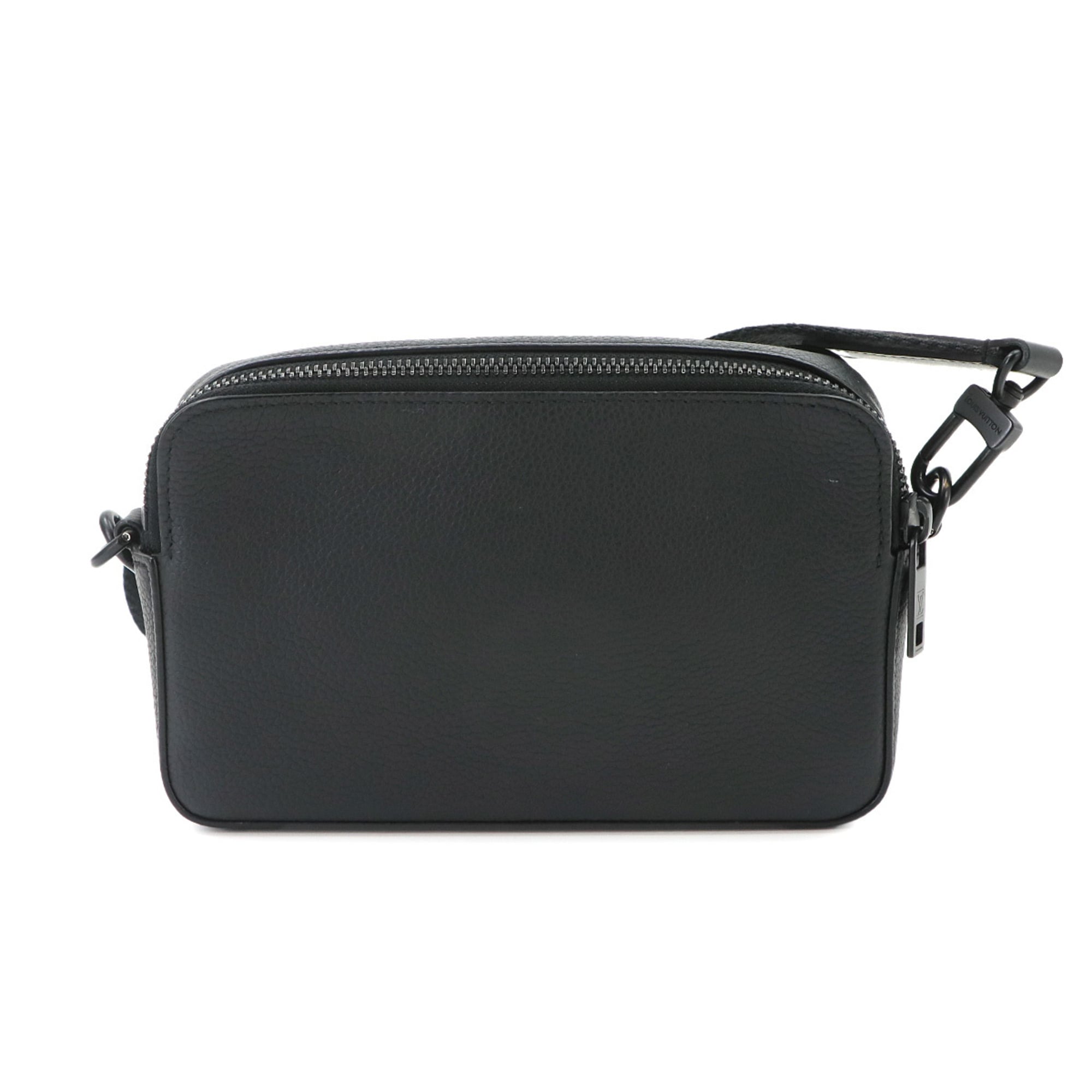 Louis Vuitton Black Leather Chain/Shoulder Wallet (Pre-Owned)