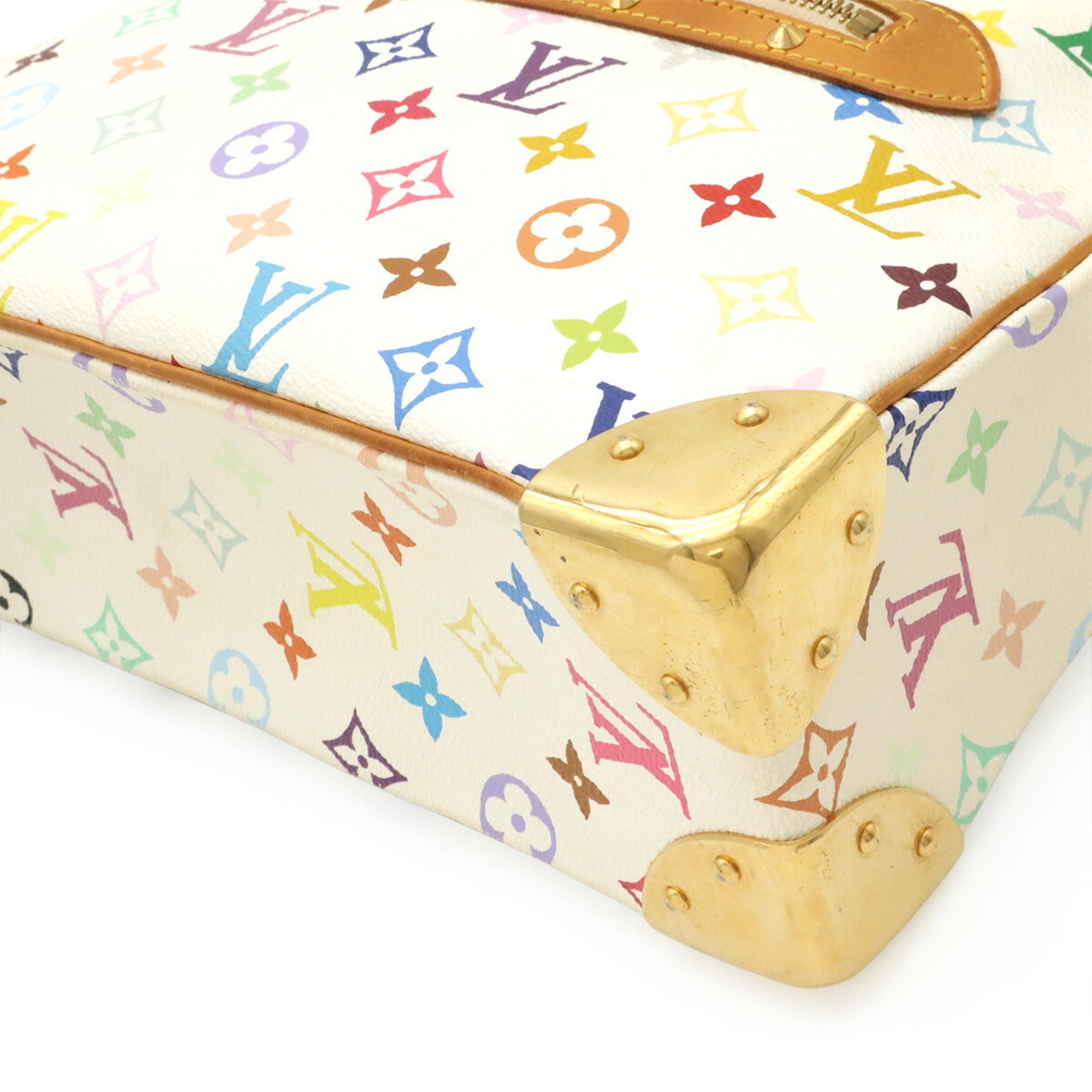 Louis Vuitton Blanc Monogram Multi-Color Yellow Monogram Multicolore Shoulder Bag (Pre-Owned)