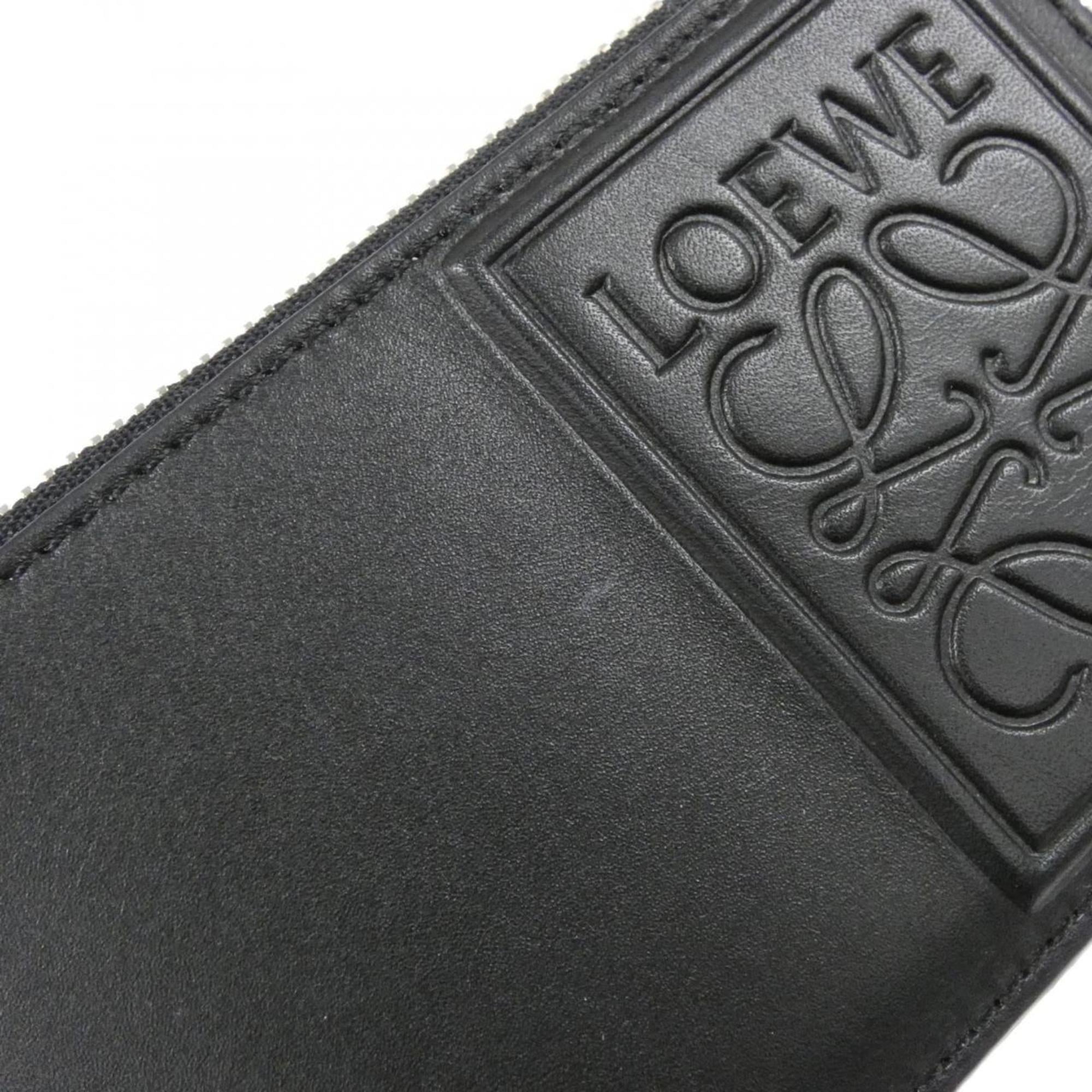 Loewe Black Leather Coin Purse/Coin Case (Pre-Owned)