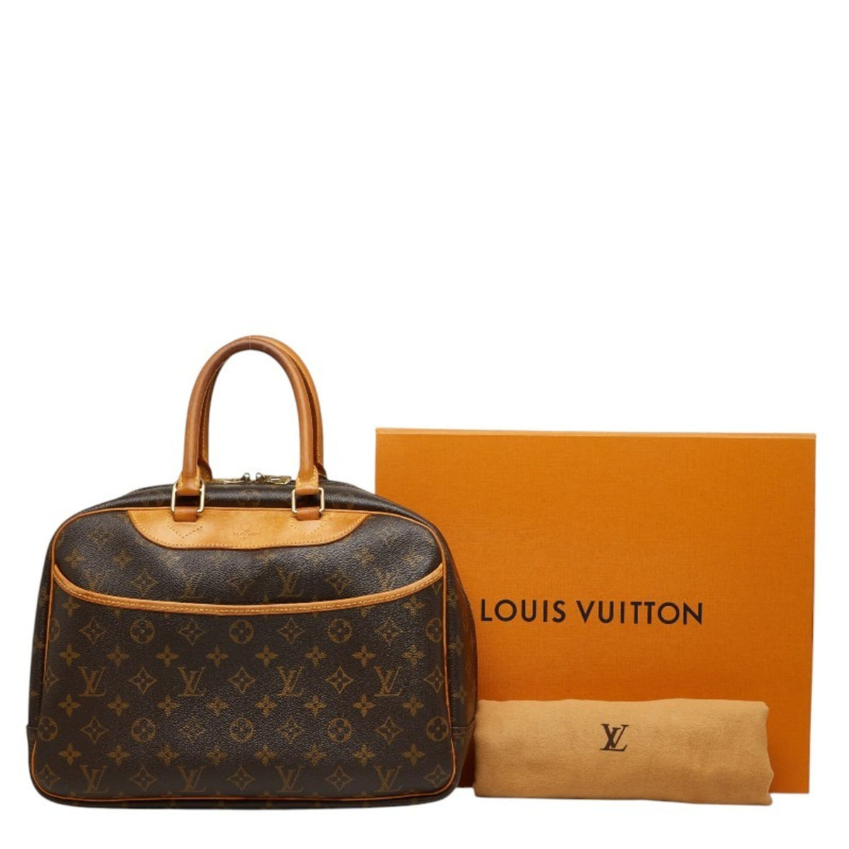 Louis Vuitton Brown Pvc Leather Handbag (Pre-Owned)