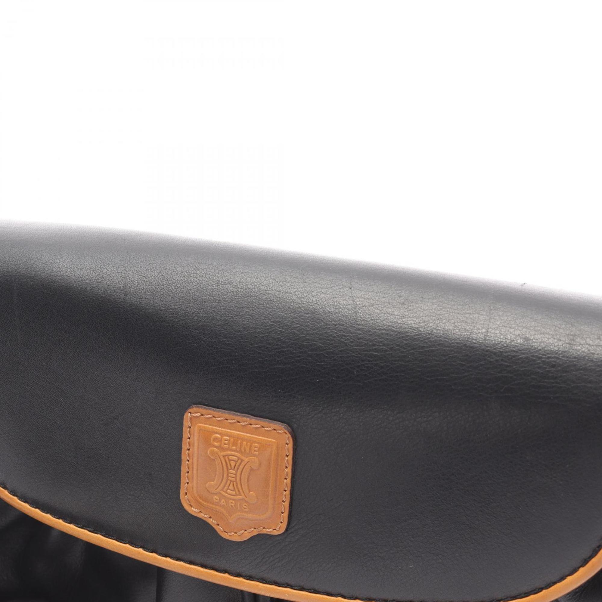 Celine Black Leather Shoulder Bag (Pre-Owned)