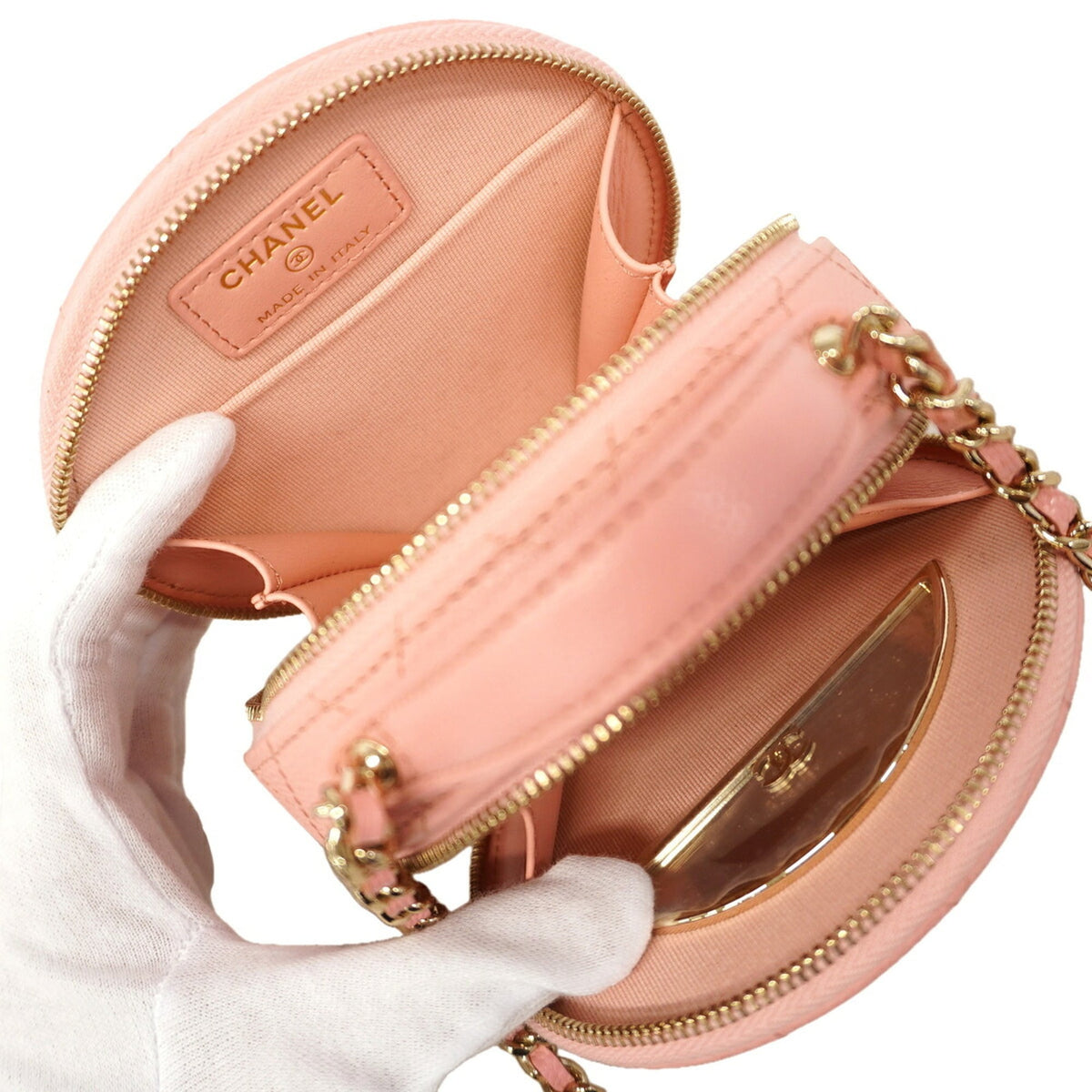 Chanel Pink Grained Calfskin Vanity Bag (Pre-Owned)