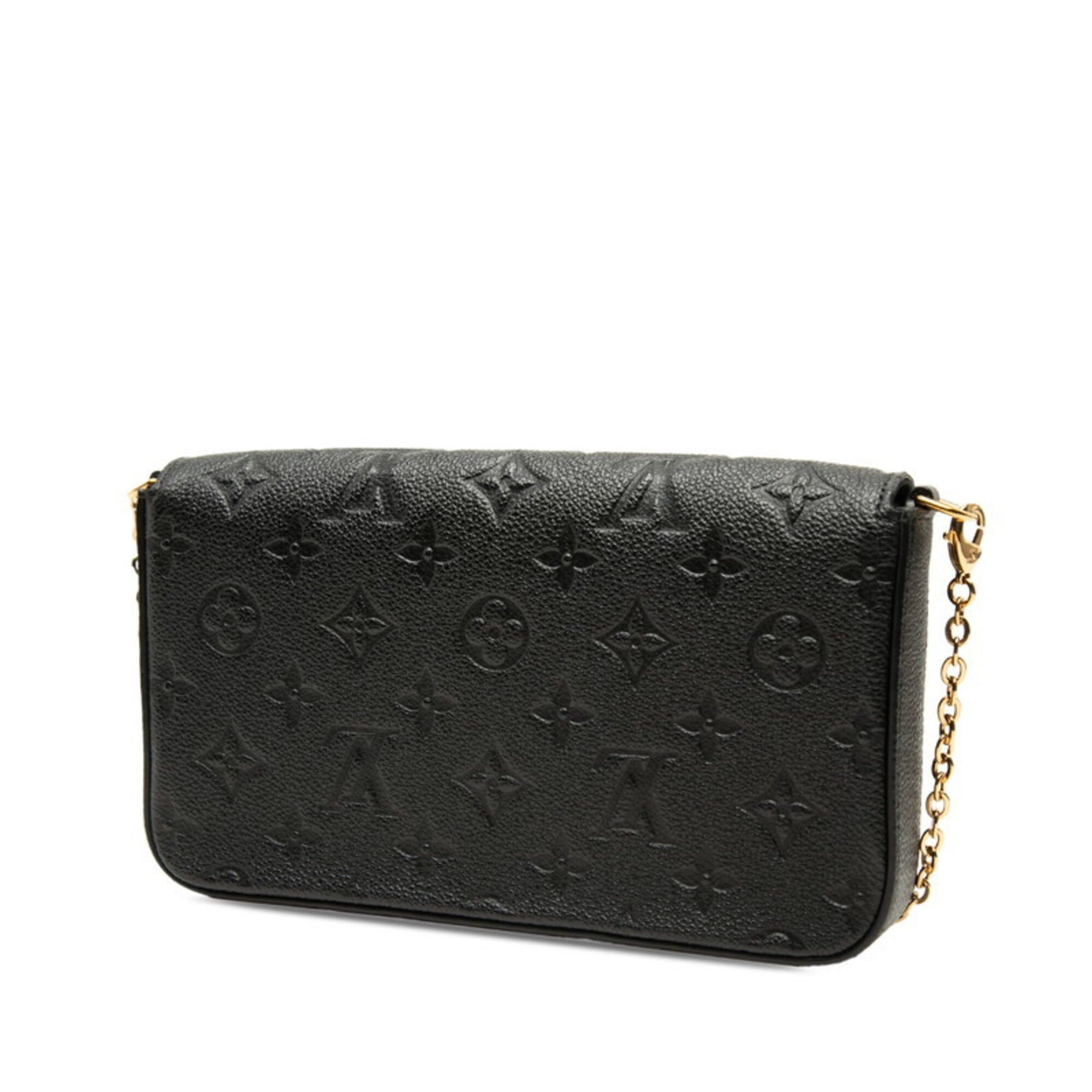 Louis Vuitton Black Noir Monogram Empreinte Pochette Shoulder Bag (Pre-Owned)