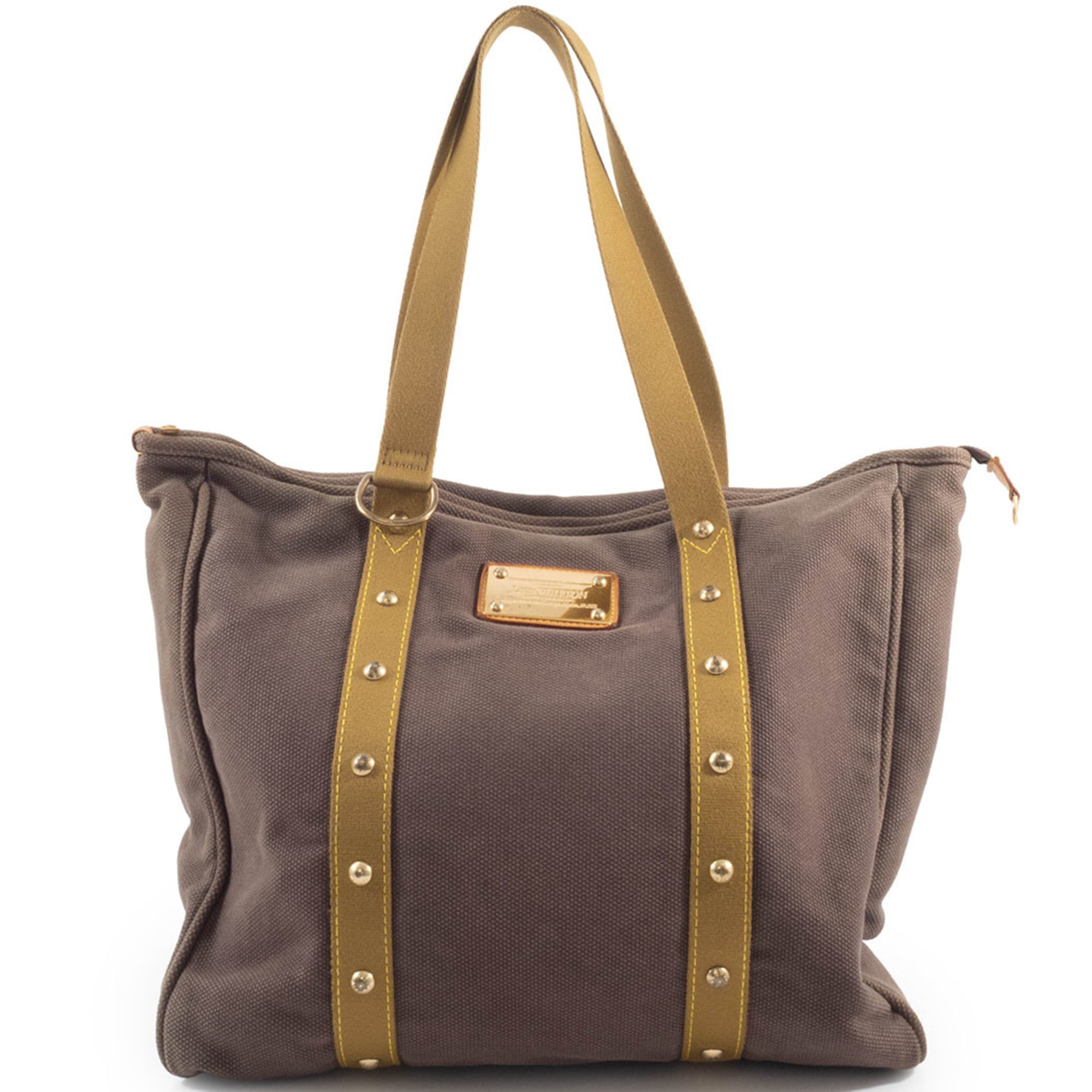 Louis Vuitton Antigua Brown Canvas Tote Bag (Pre-Owned)