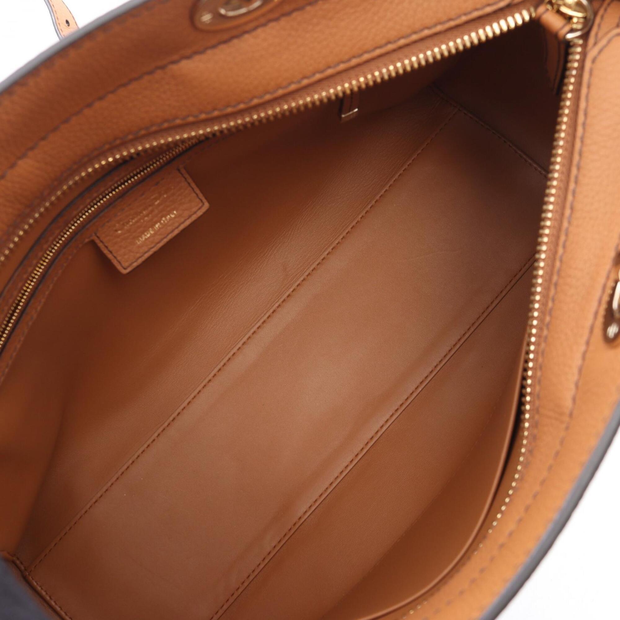 Christian Dior Brown Leather Handbag (Pre-Owned)