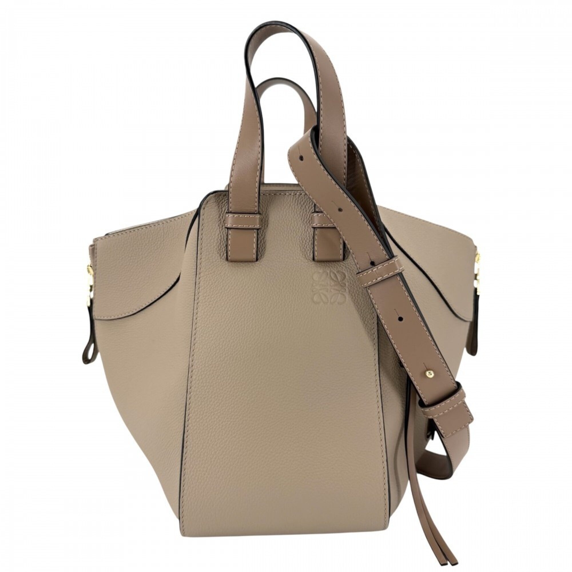 Loewe Beige Leather Handbag Shoulder Bag (Pre-Owned)