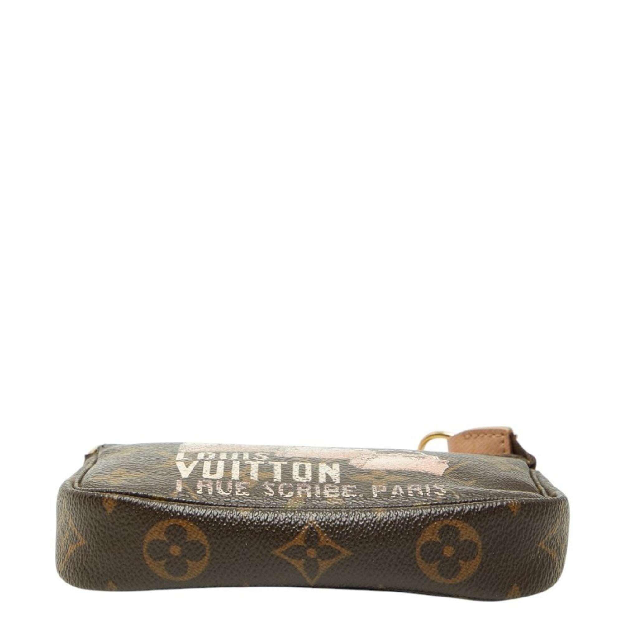 Louis Vuitton Brown Pvc Leather Handbag Pochette (Pre-Owned)