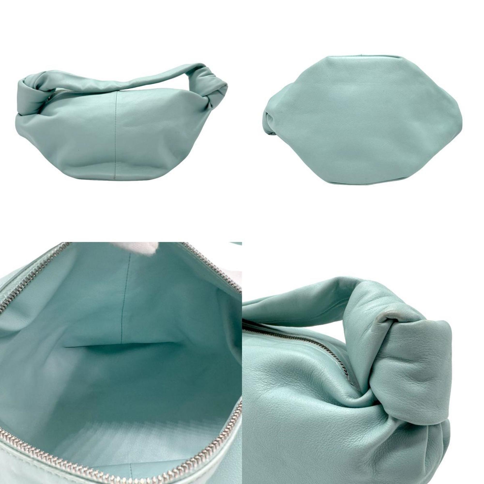 Bottega Veneta Light Blue Leather Handbag (Pre-Owned)