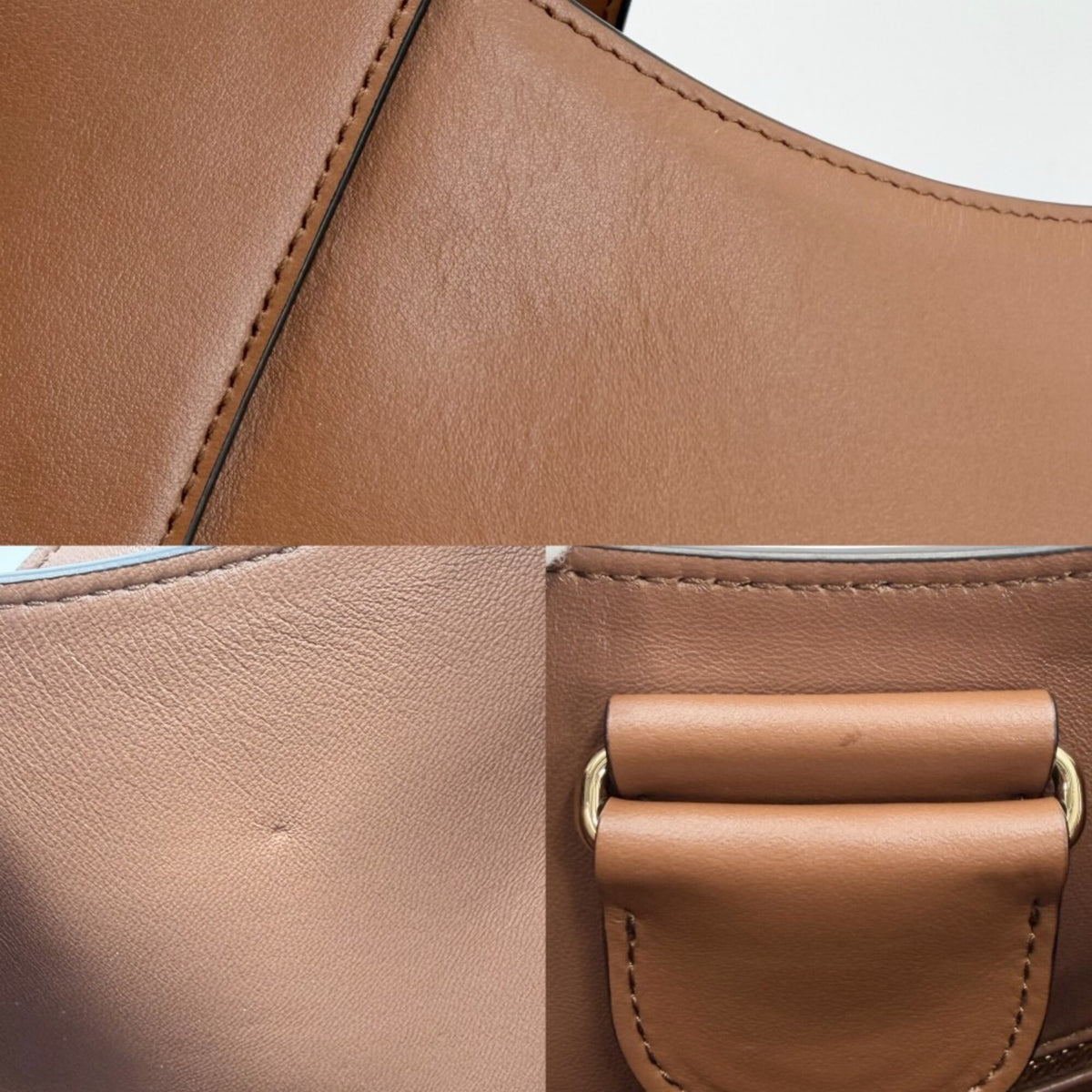 Prada Brown Leather Shoulder Bag (Pre-Owned)
