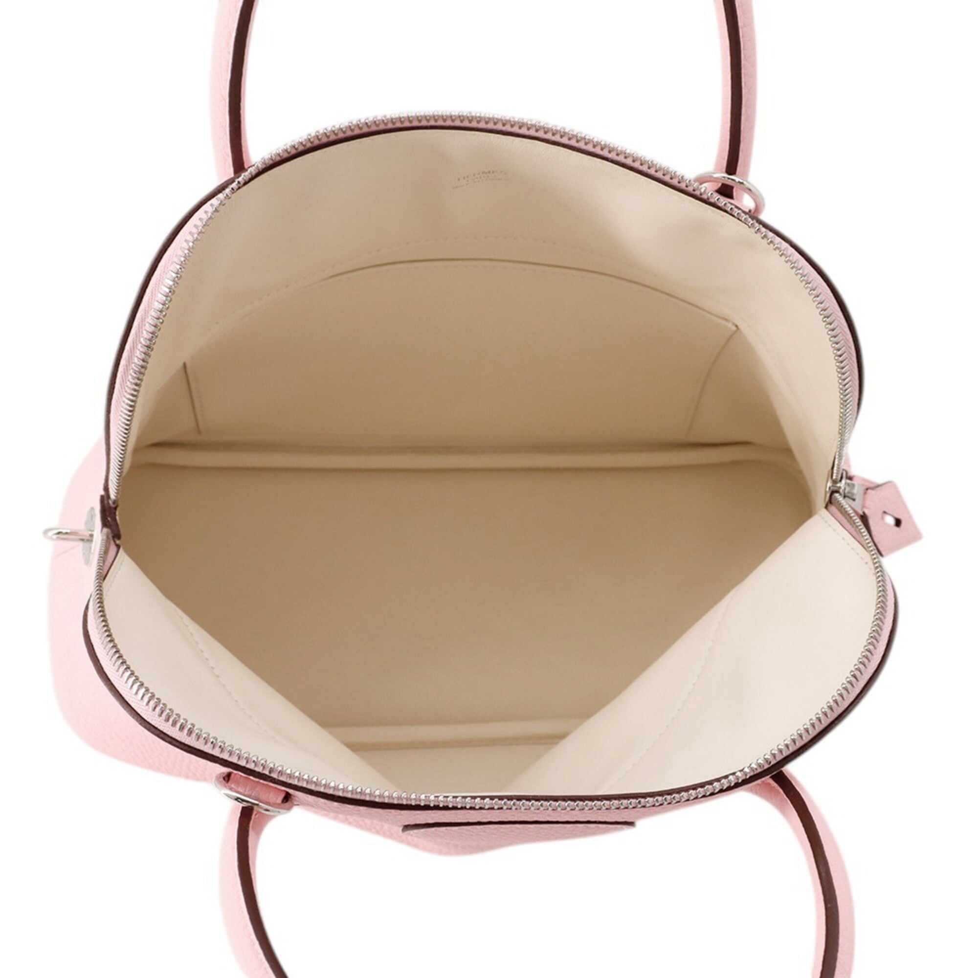 Hermes Bolide Rose Sakura Taurillon Clemence Leather Handbag (Pre-Owned)