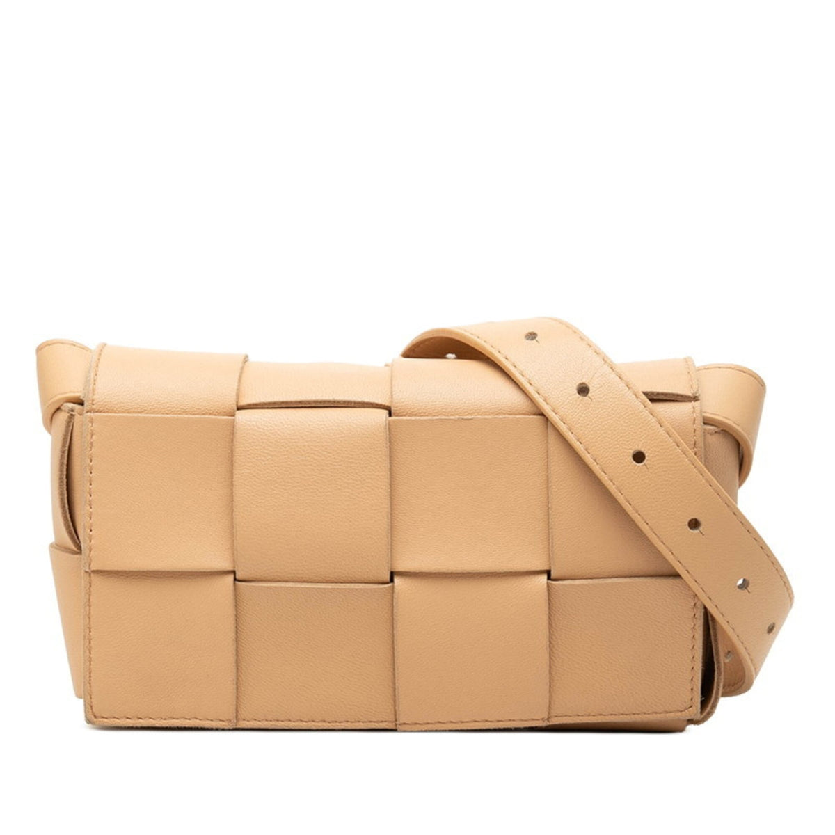 Bottega Veneta Beige Leather Shoulder Bag (Pre-Owned)