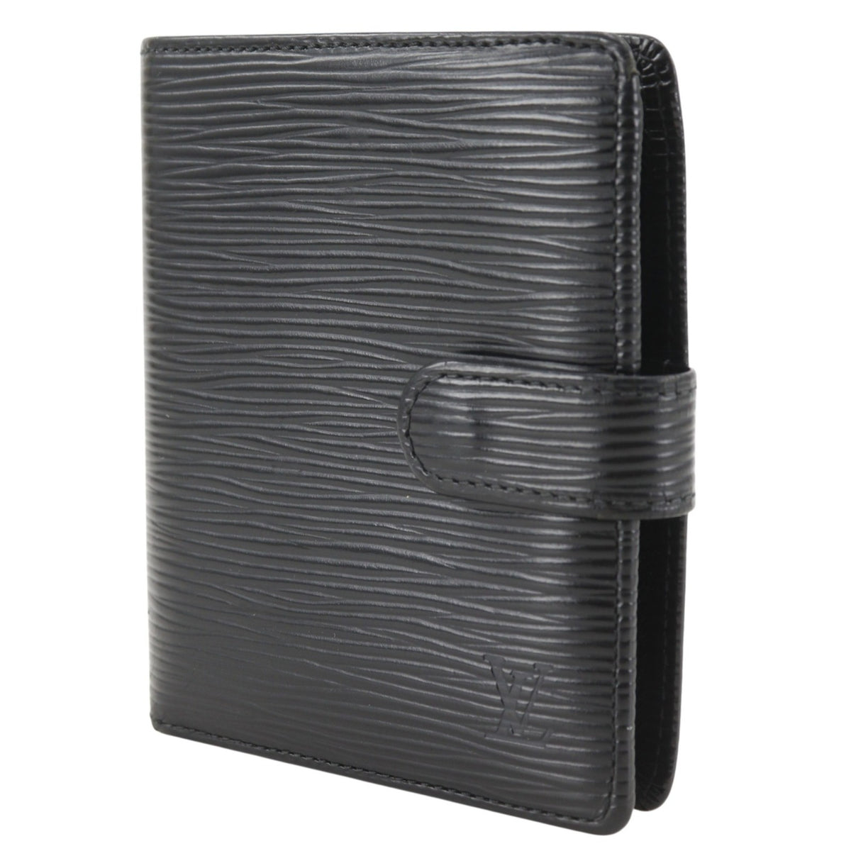 Louis Vuitton Black Noir Epi Leather Wallet (Bi-Fold) (Pre-Owned)