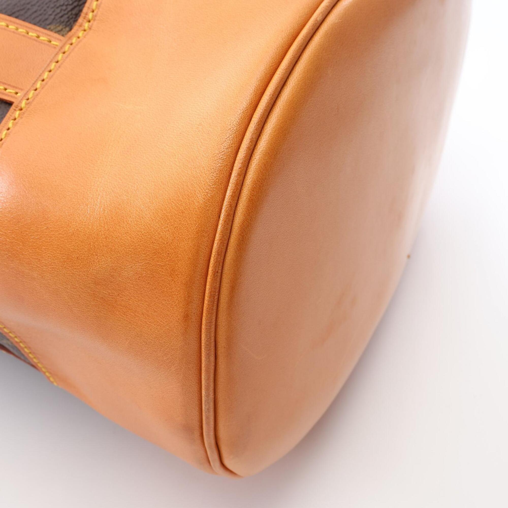 Louis Vuitton Brown Monogram Coated Canvas Leather Handbag Shoulder Bag (Pre-Owned)