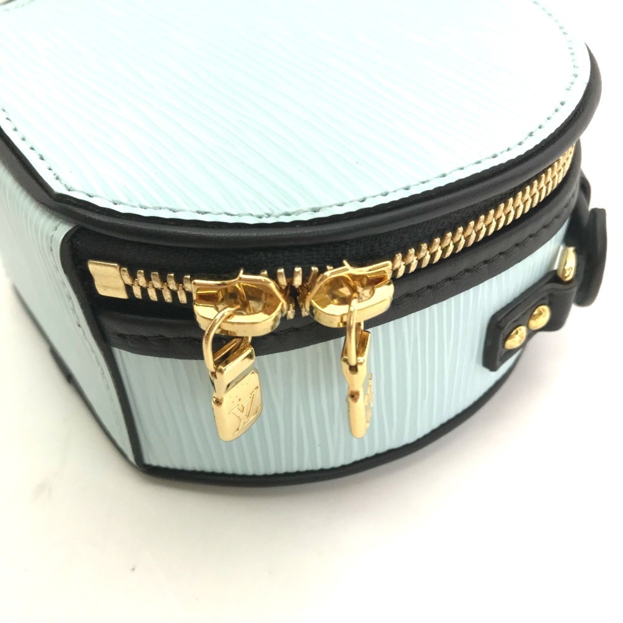 Louis Vuitton Blue Epi Leather Handbag Pouch Shoulder Bag (Pre-Owned)
