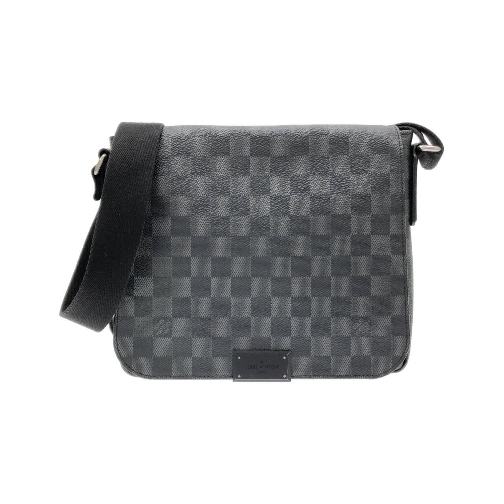 Louis Vuitton Graphite Coated Canvas Shoulder Bag (Pre-Owned)