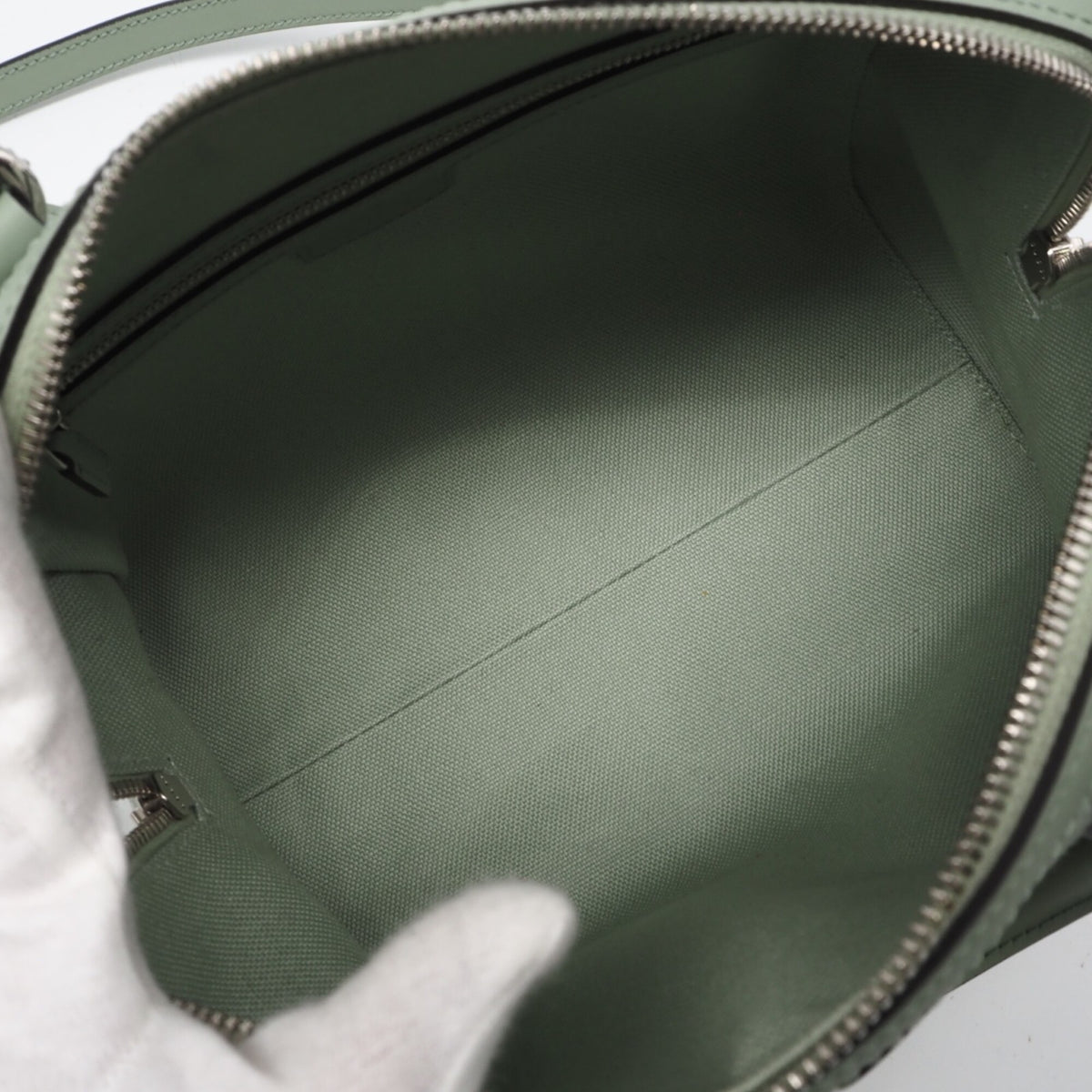 Gucci Green Gg Canvas Boston Bag Handbag (Pre-Owned)