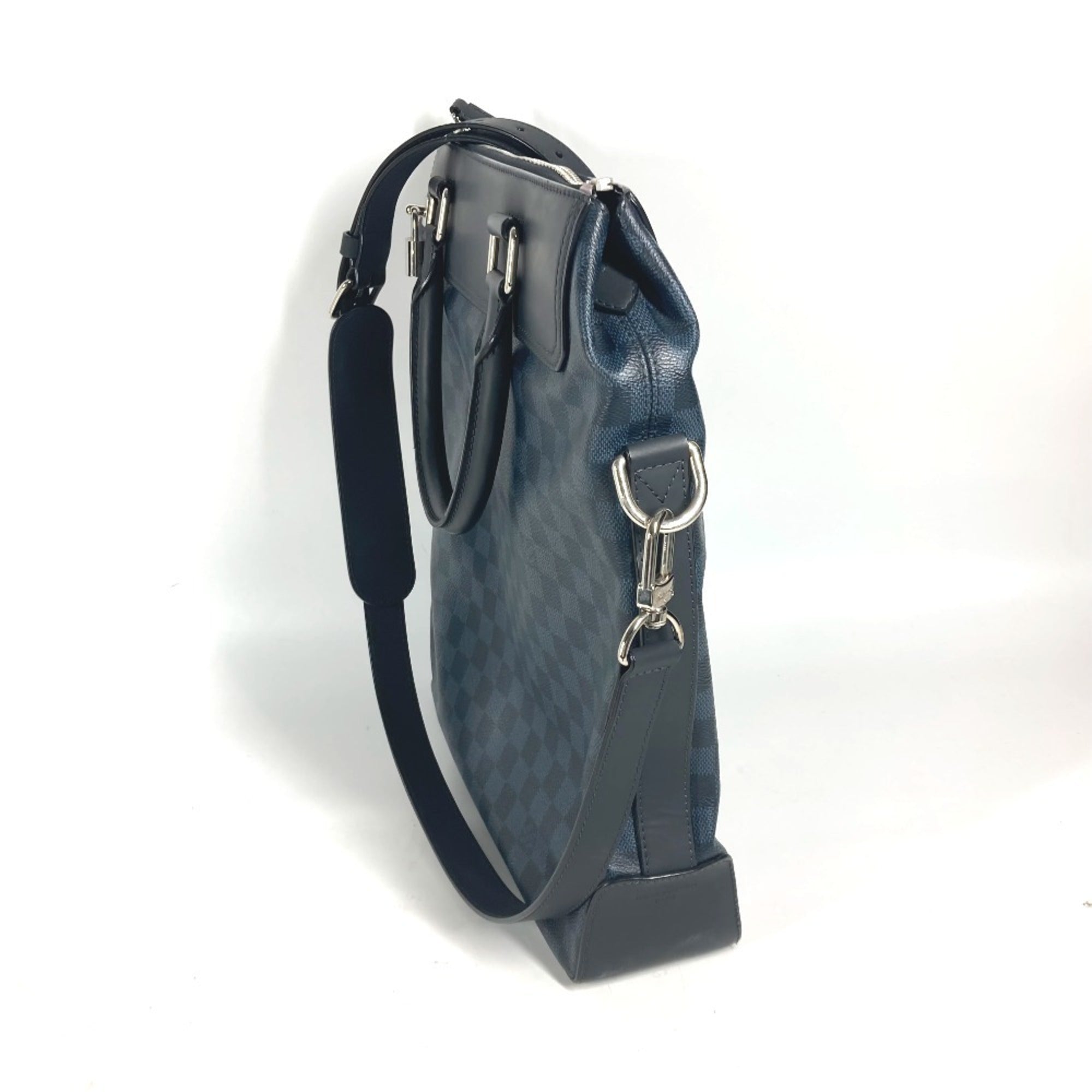 Louis Vuitton Navy Handbag Shoulder Bag Tote Bag (Pre-Owned)