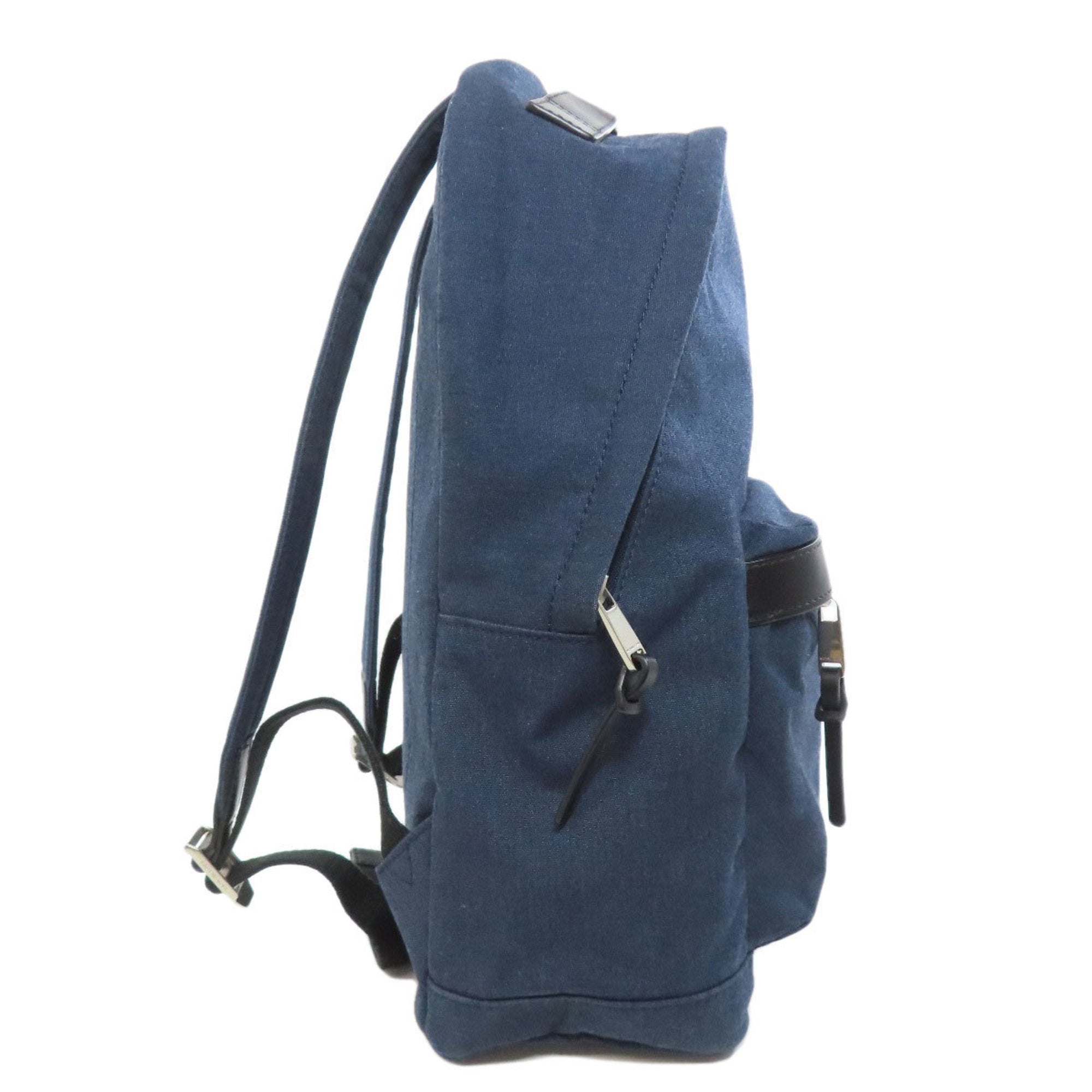 Michael Kors Navy Canvas Backpack (Pre-Owned)