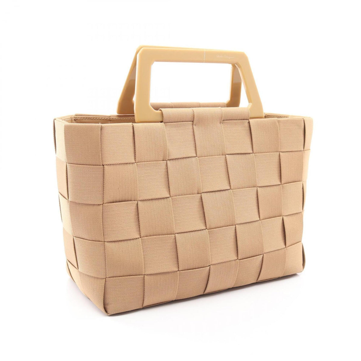 Salvatore Ferragamo Beige Fabric Handbag (Pre-Owned)