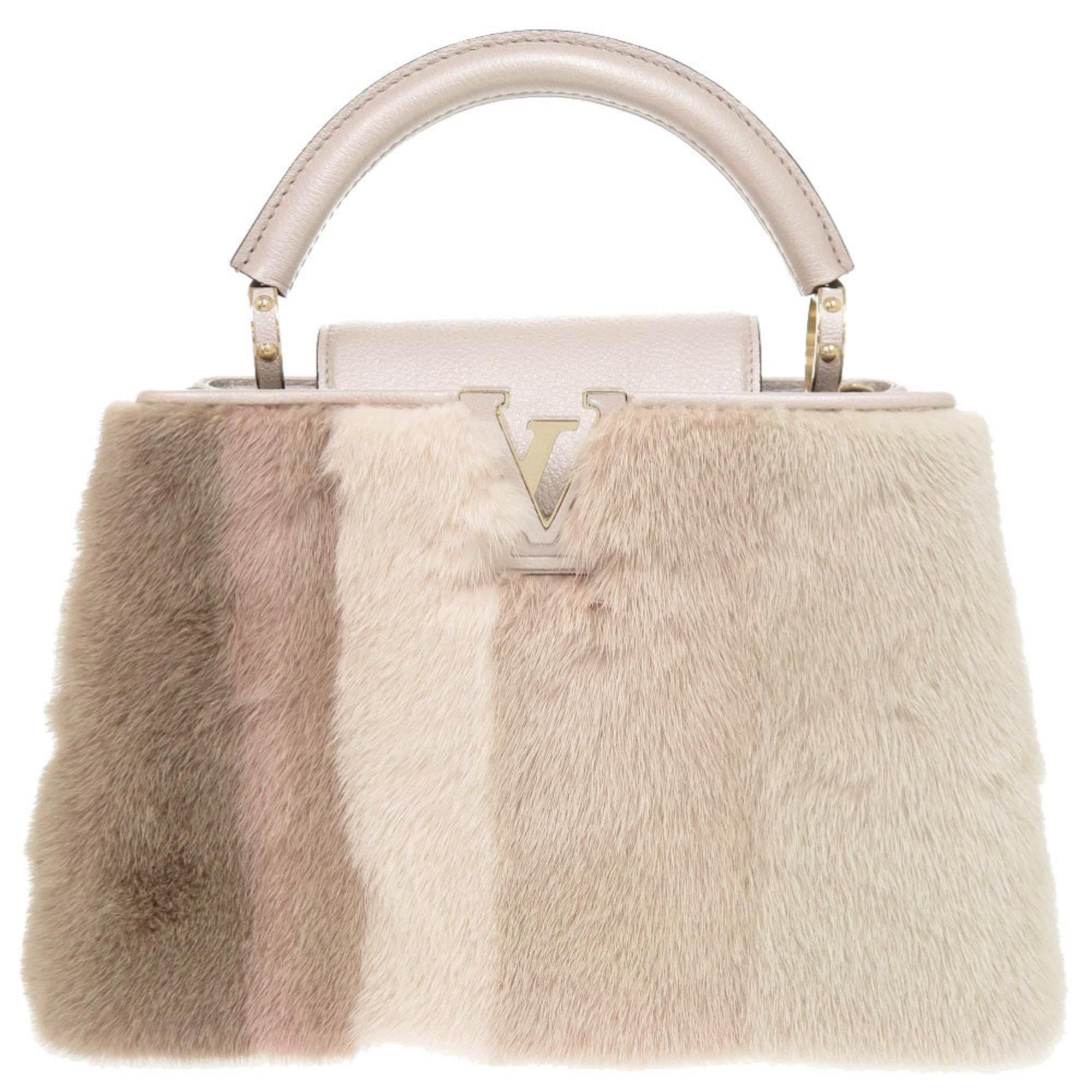 Louis Vuitton Champagne Pink Leather Handbag (Pre-Owned)