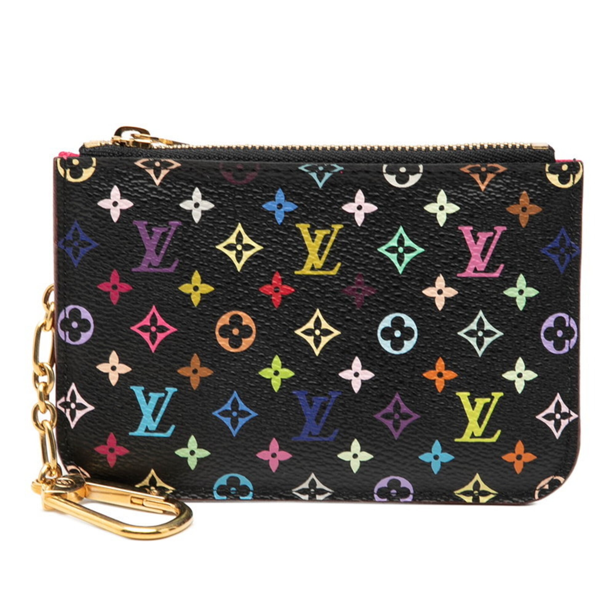 Louis Vuitton Black Multi-Color Noir Pvc Leather Coin Purse/Coin Case (Pre-Owned)