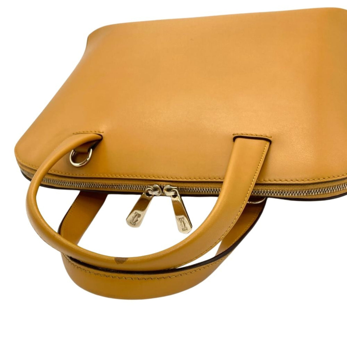 Cartier Camel Leather Handbag (Pre-Owned)